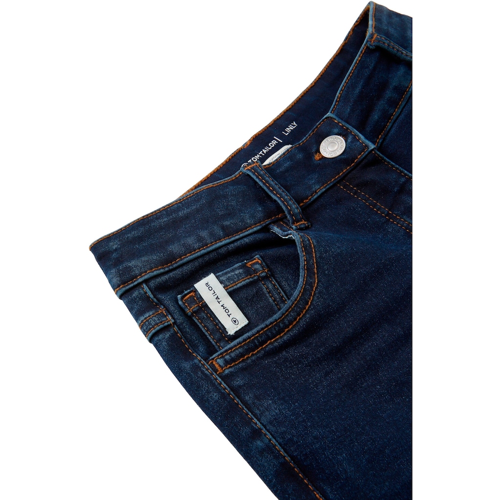 TOM TAILOR Skinny-fit-Jeans »Linly«, mit Knopf- und Reißverschluss