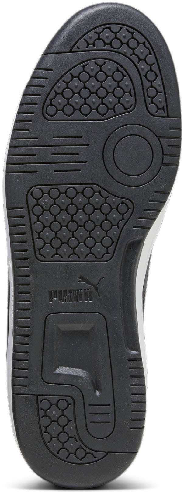 PUMA Sneaker »REBOUND V6 LOW«  niedrig geschnitten, mit Schnürverschluss, aus getrommeltem Leder