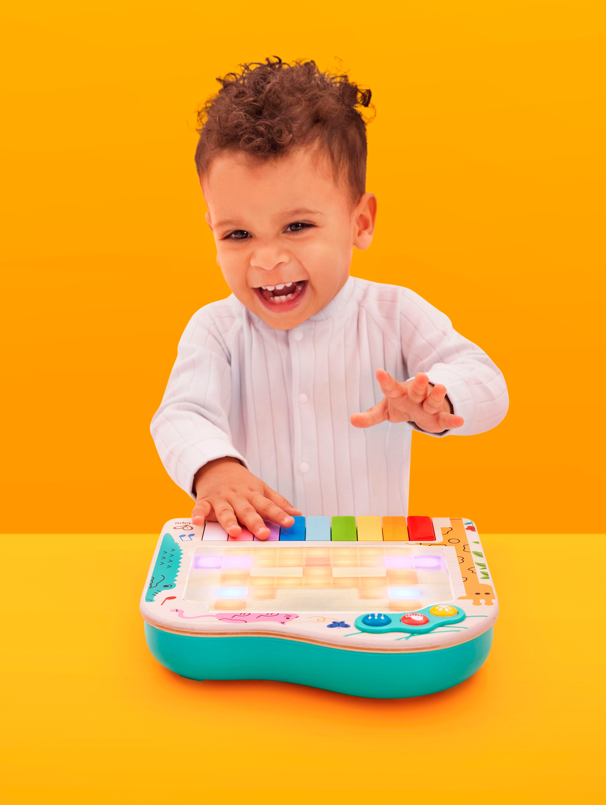 Hape Spielzeug-Musikinstrument »Dynamisches Pixel-Piano«, mit Licht- und Soundfuktion