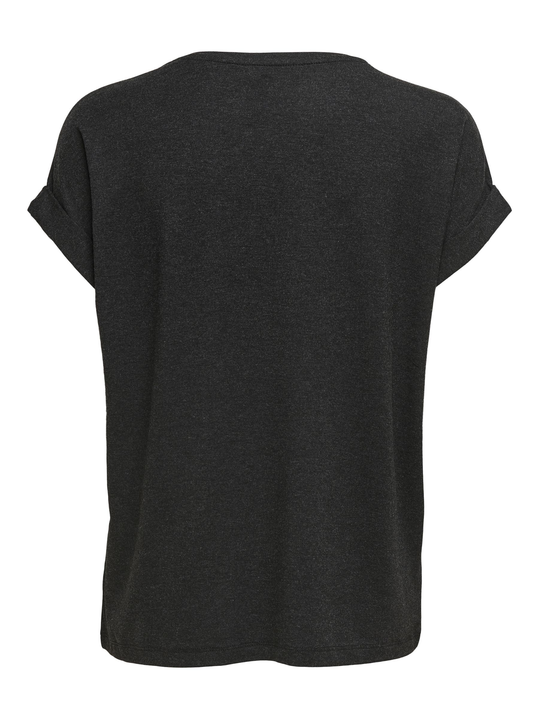 ONLY T-Shirt »ONLMOSTER S/S O-NECK TOP NOOS JRS«, mit Aufschlag am Arm