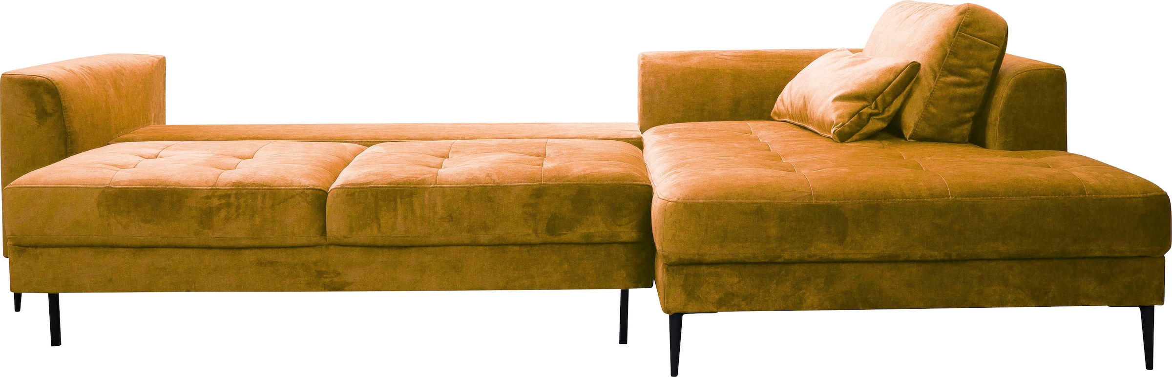 TRENDMANUFAKTUR Ecksofa »Luzi, wahlweise mit Schlaffunktion & Bettkasten. OTTOs Choice, L-Form«, Designsofa mit tollem Sitzkomfort, Metallfüße schwarz, Breite 280 cm
