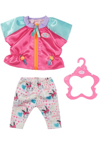 Puppenkleidung »Freizeitanzug Pink, 43 cm«, mit Kleiderbügel