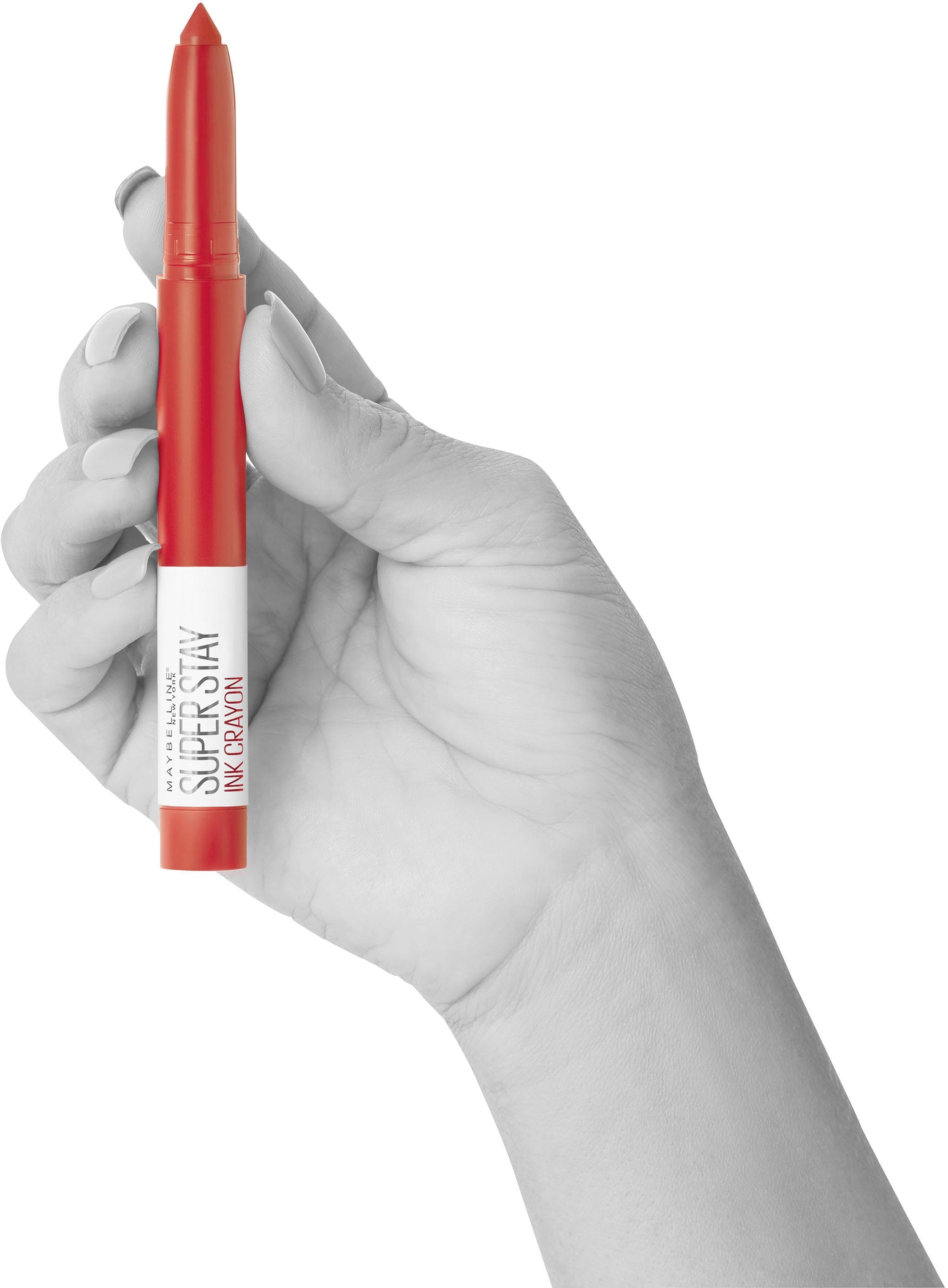 MAYBELLINE NEW YORK Lippenstift »Super Stay Ink Crayon«, mit natürlichen Inhaltstoffen