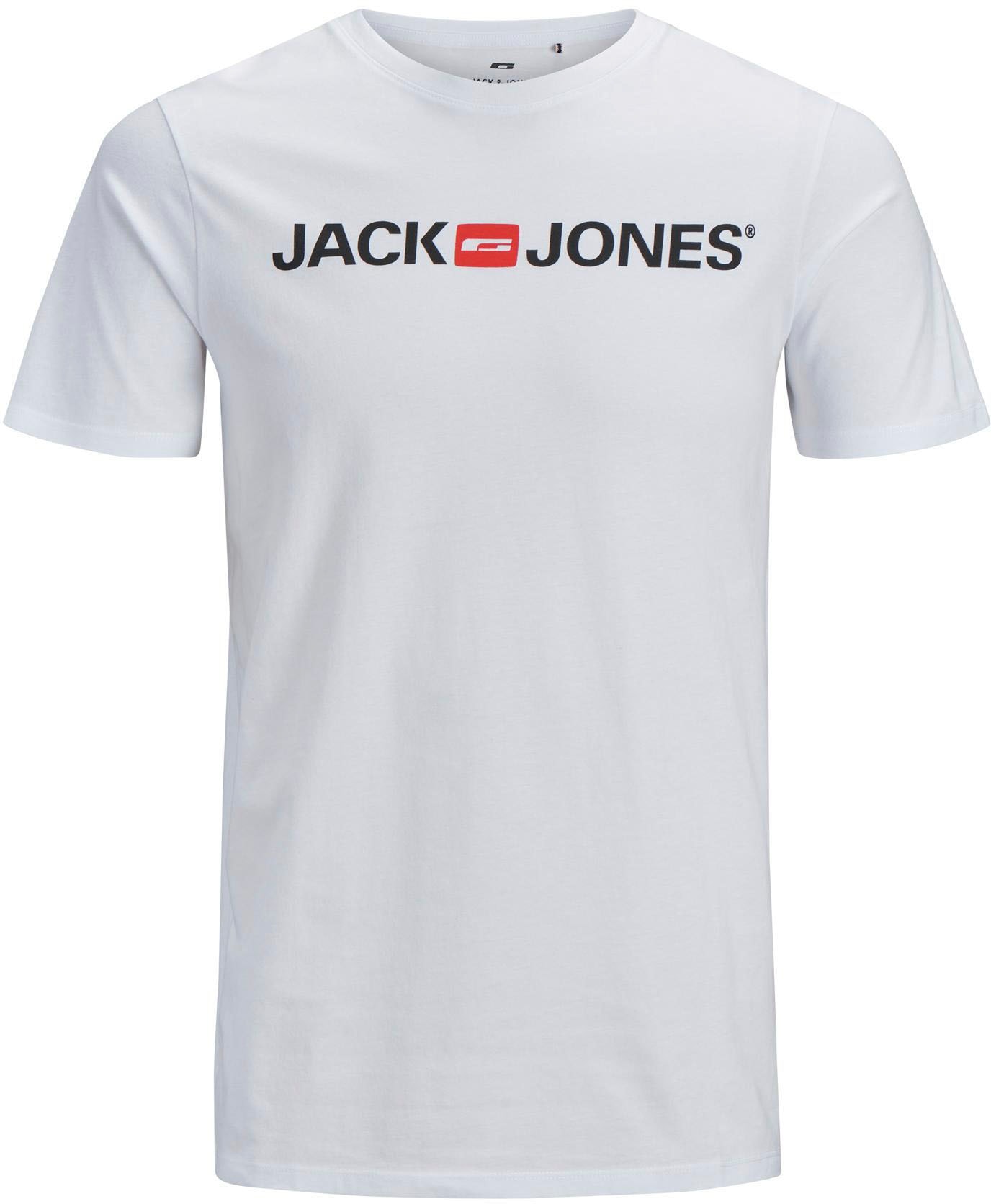 Jack & Jones Rundhalsshirt »JJECORP LOGO TEE SS CREW NECK 3PKMP NOOS«, 3er Packung
