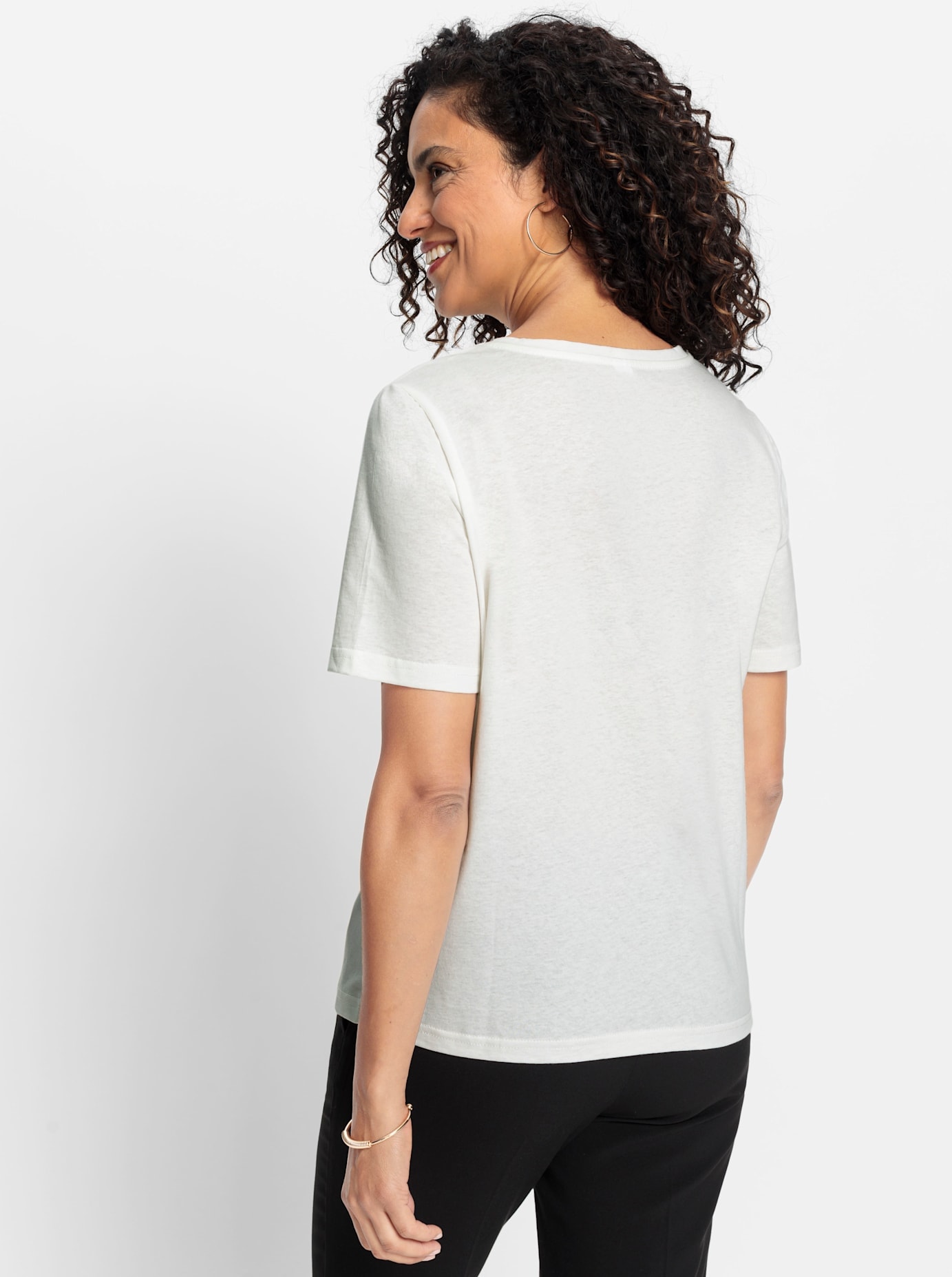 Inspirationen Rundhalsshirt »Kurzarm-Shirt« 1 Stk.