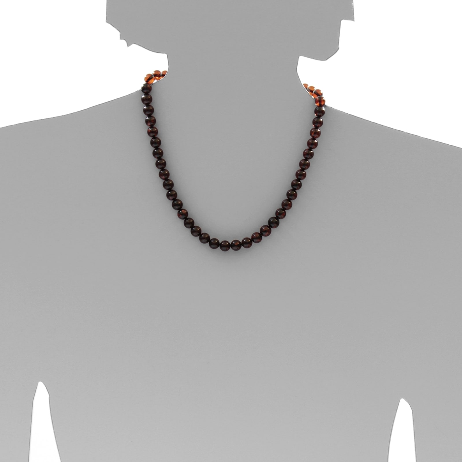 OSTSEE-SCHMUCK Kette ohne Anhänger »- Kugel 8 mm - Bernstein - ,«