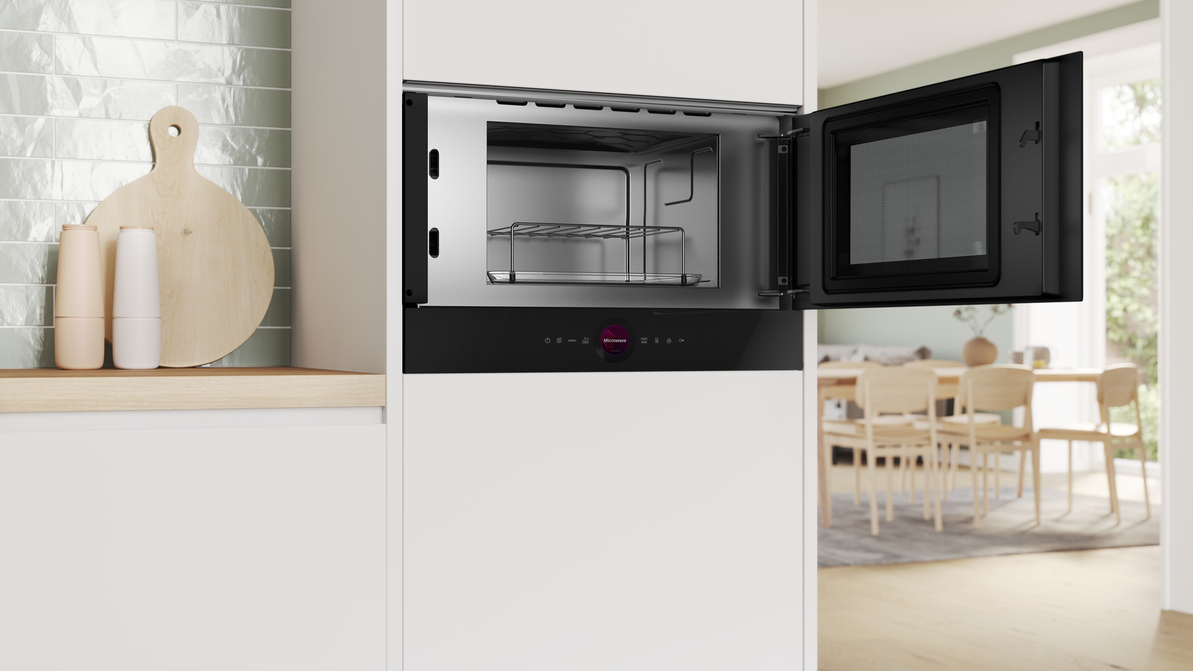 BOSCH Einbau-Mikrowelle »BER7321B1«, Mikrowelle-Grill-Grill, 1990 W