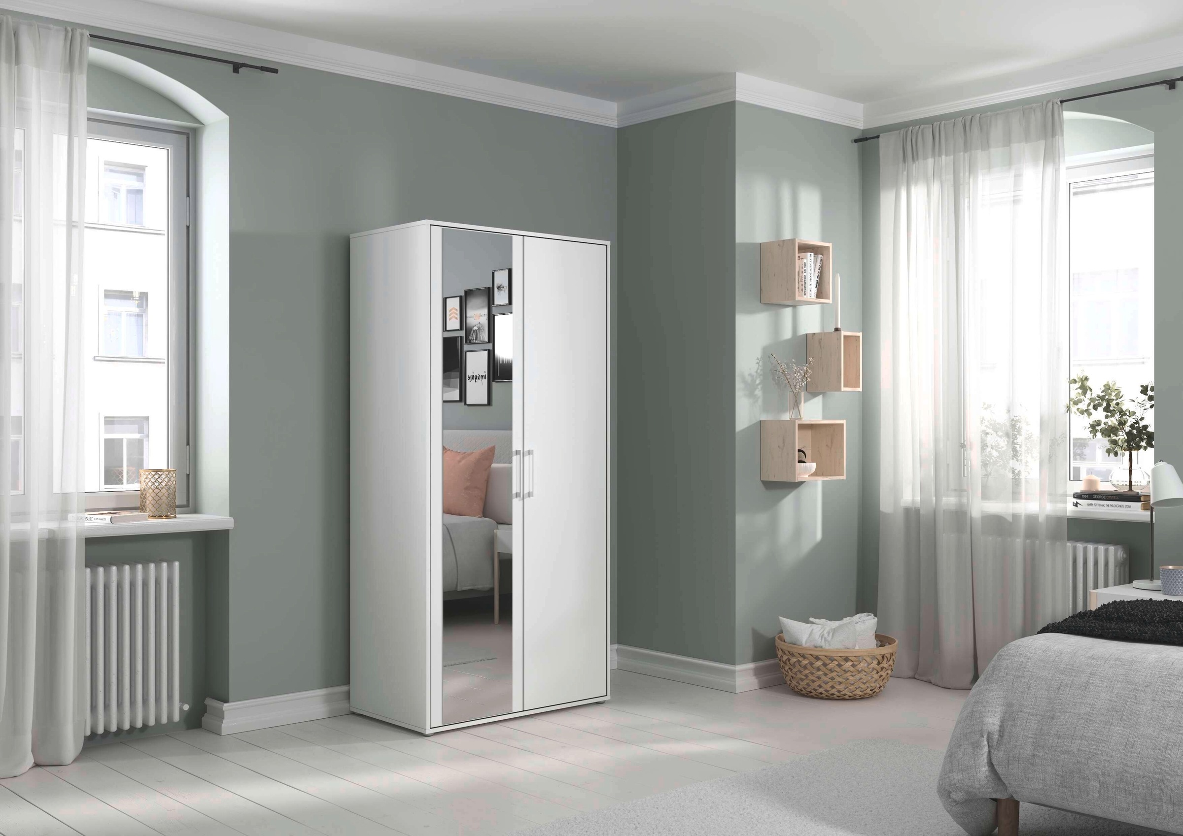 INOSIGN BY RAUCH Kleiderschrank »Schrank Garderobe Schlafzimmer Stauraum PAULLY TOPSELLER Wäscheschrank«, (mit 3 unterschiedlichen Griff-Varianten), OTTOS CHOICE 3 Griffvarianten MADE IN GERMANY