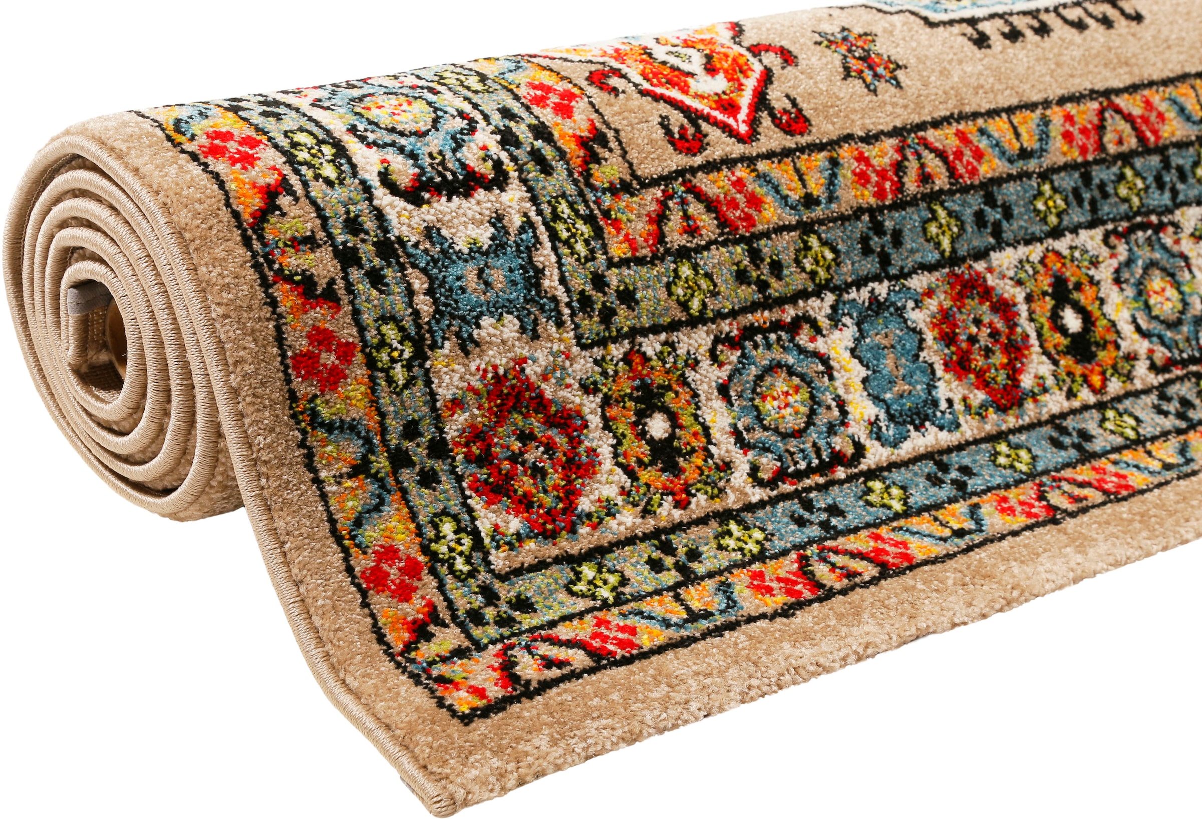 Wecon home Teppich »Majorelle«, rechteckig, 13 mm Höhe, Wohnzimmer