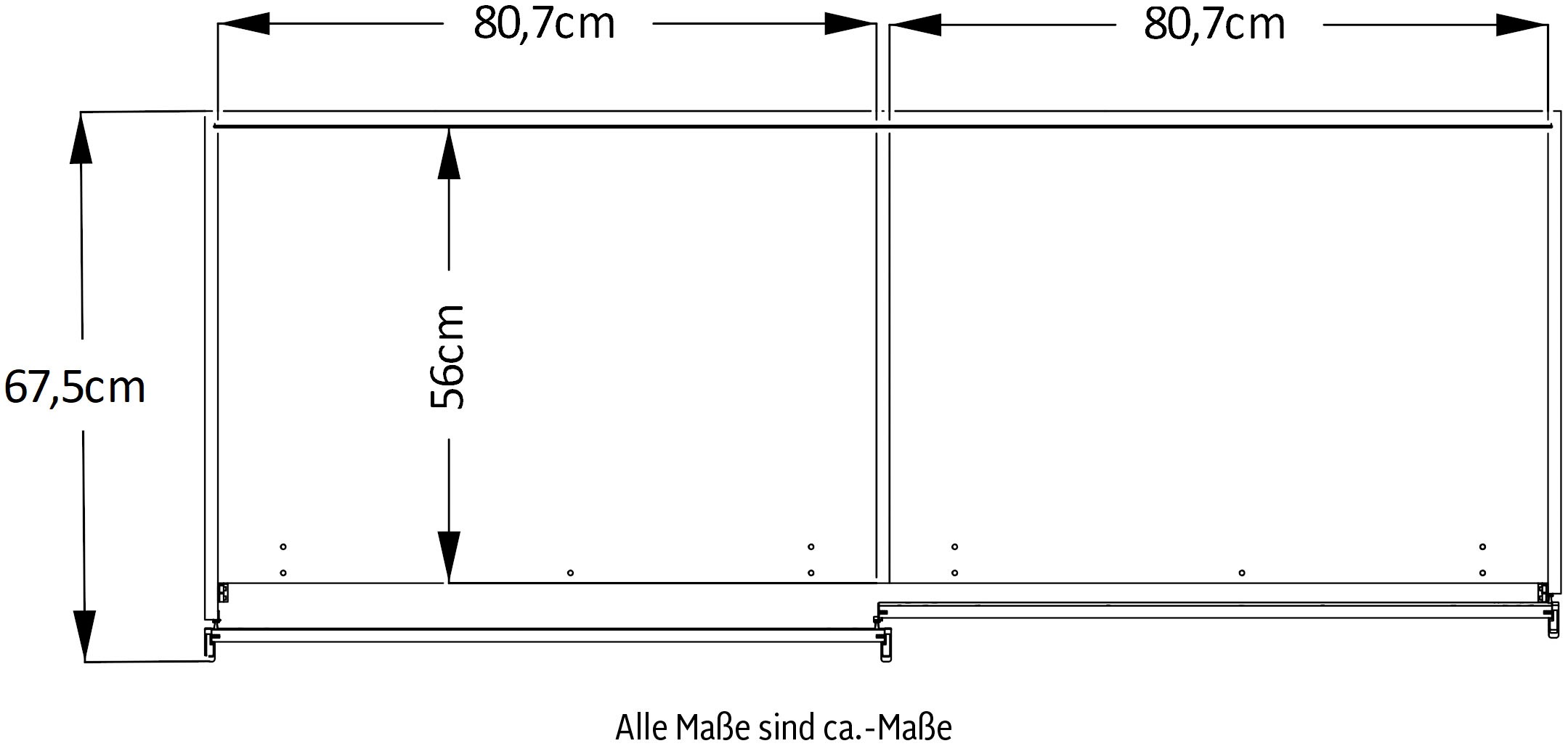STAUD Schwebetürenschrank »Includo, Made in Germany« Mit vier verschiedenen Ausstattungsvarianten