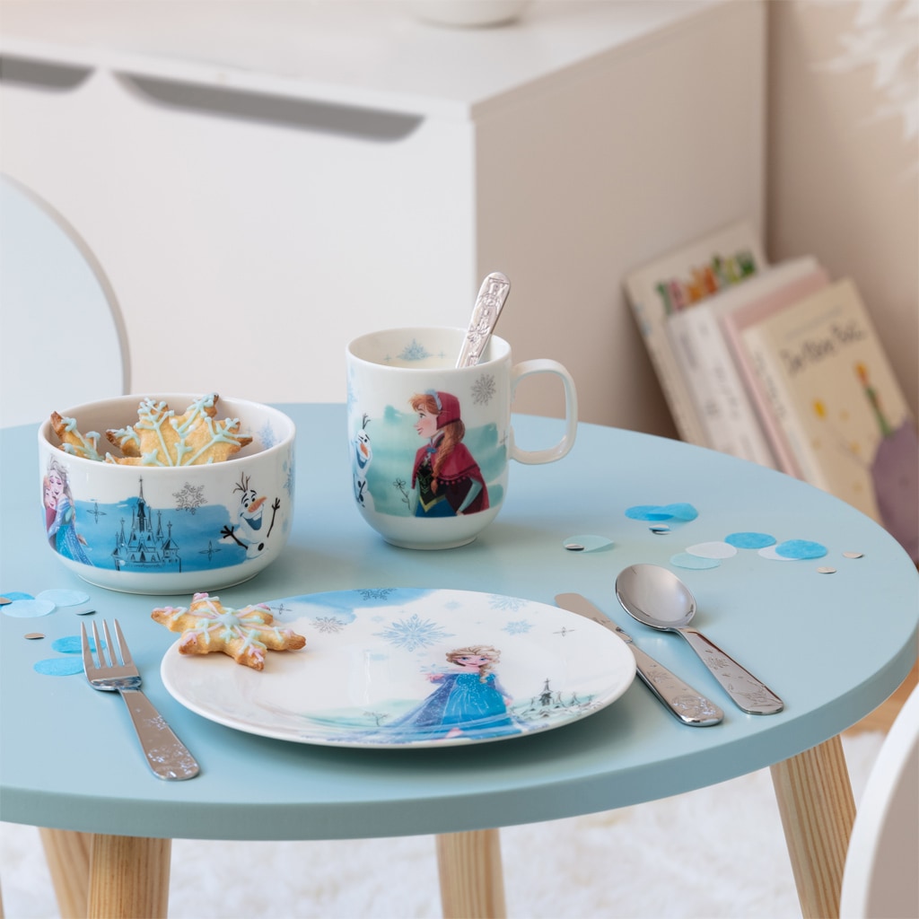 Villeroy & Boch Kindergeschirr-Set »Kindergeschirr-Set Disney Frozen 7er Set bunt« Spülmaschinenfest, Mikrowellensicher