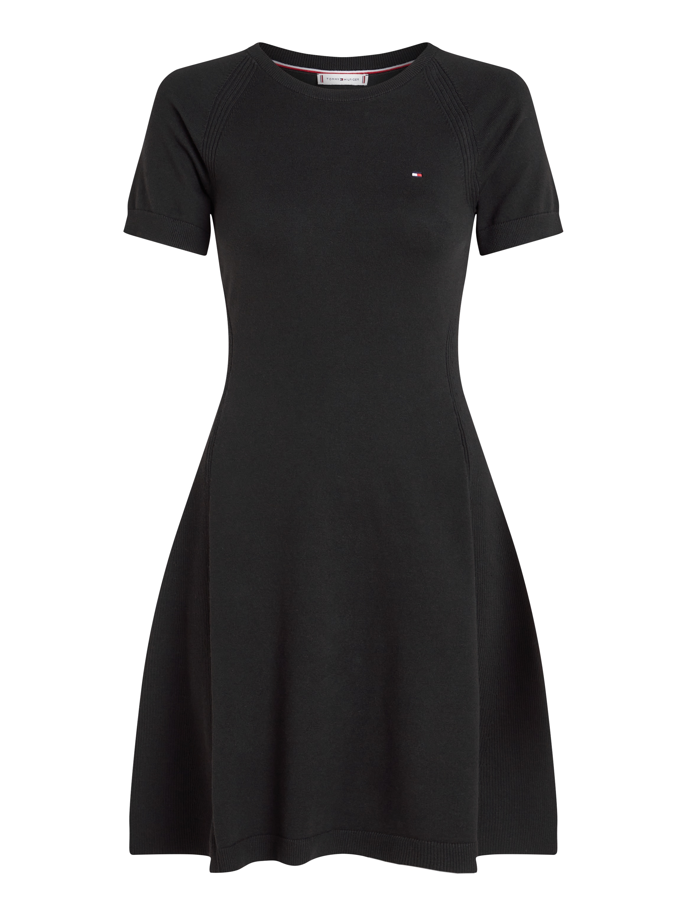 Tommy Hilfiger Jerseykleid »CO JERSEY STITCH F&F DRESS«, mit Logostickerei auf der Brust