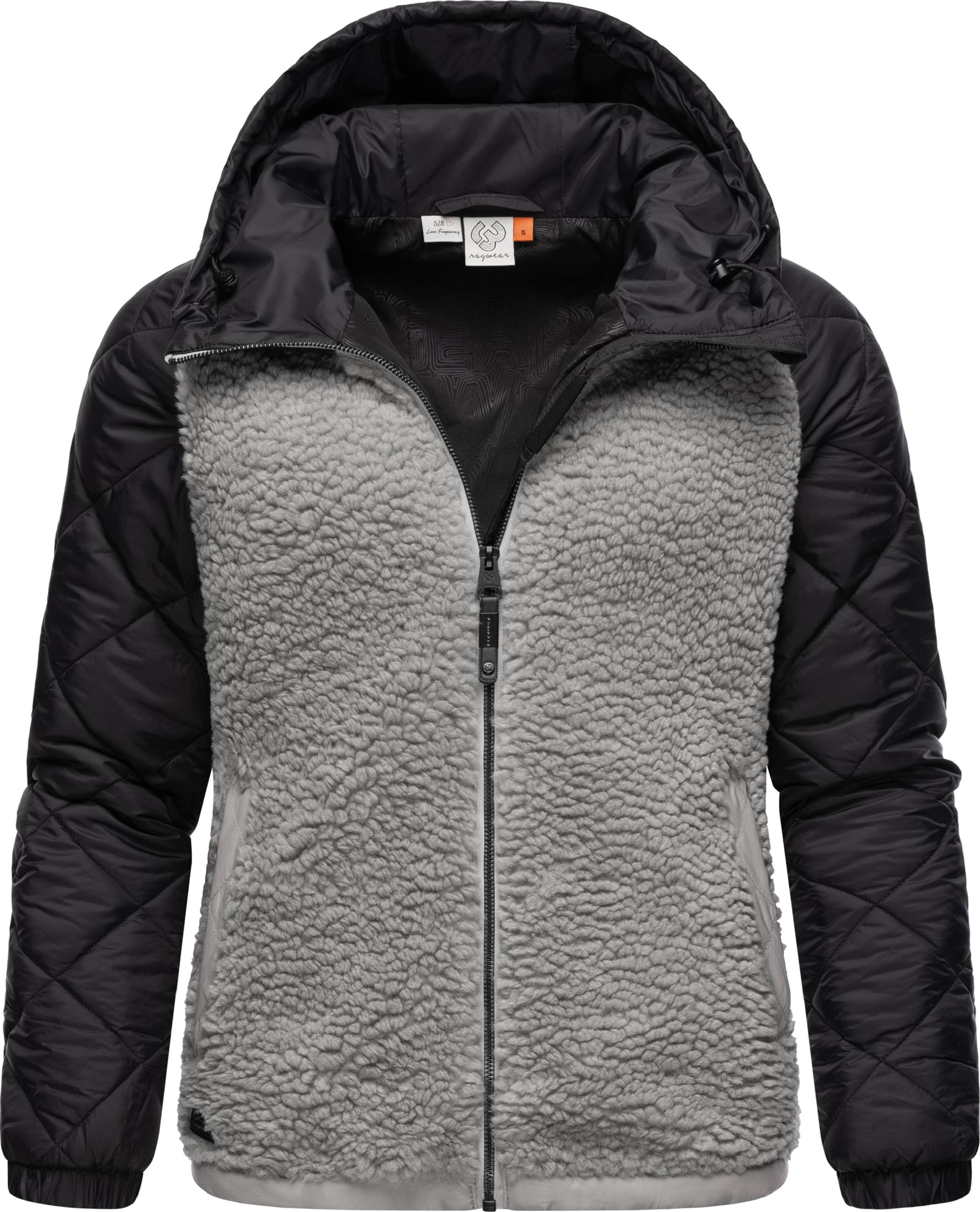 Sweatjacke »Outdoorjacke Leeloo«, Damen Übergangsjacke aus Teddy-Kunstfell mit...