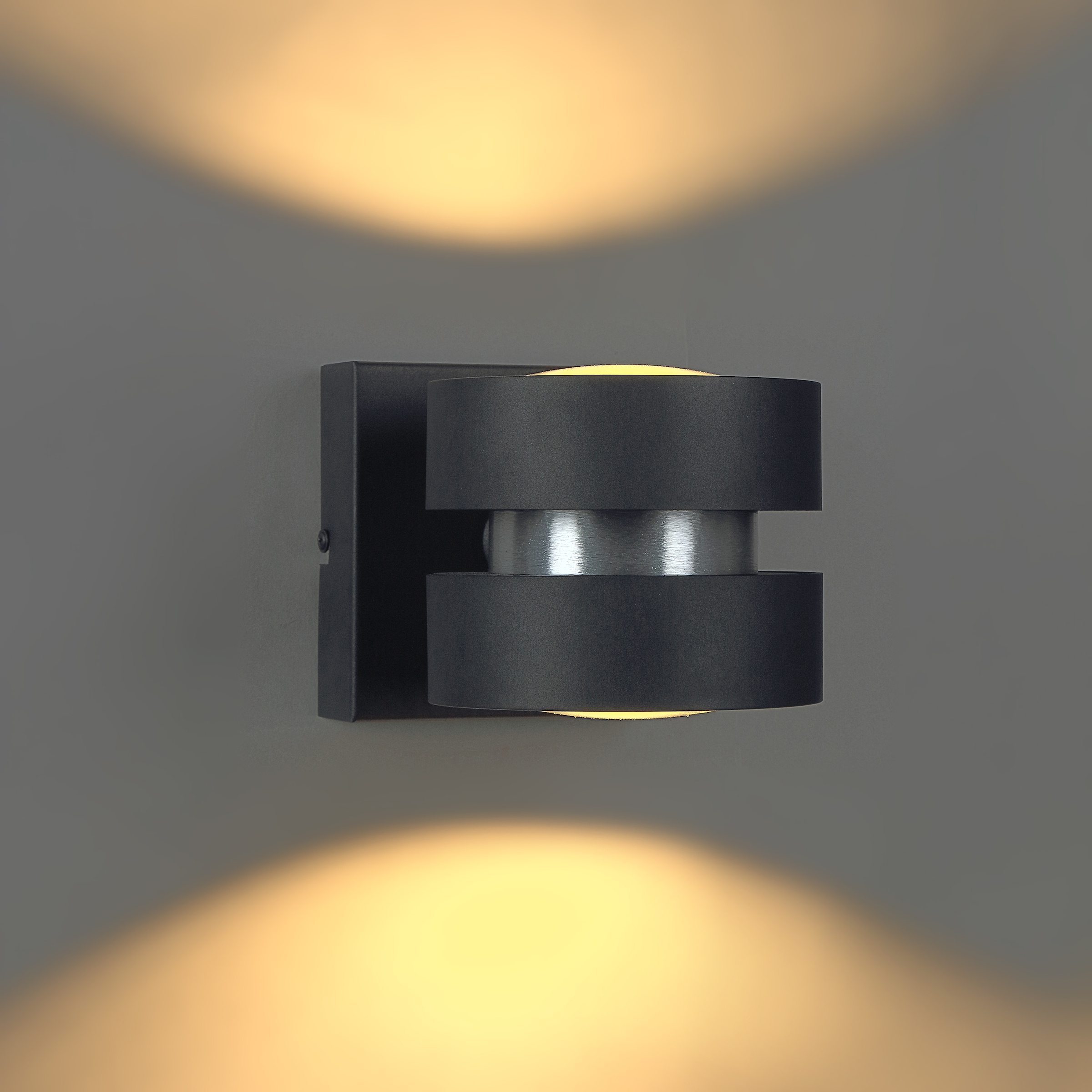 lumiCouture LED Wandleuchte »Glow Sphere« LED-Modul 1 Stk. Warmweiß 19,5 x 12,5 x 12,5 cm, 1300 lm 2700 K, dimmbar, Aluminium, schwarz