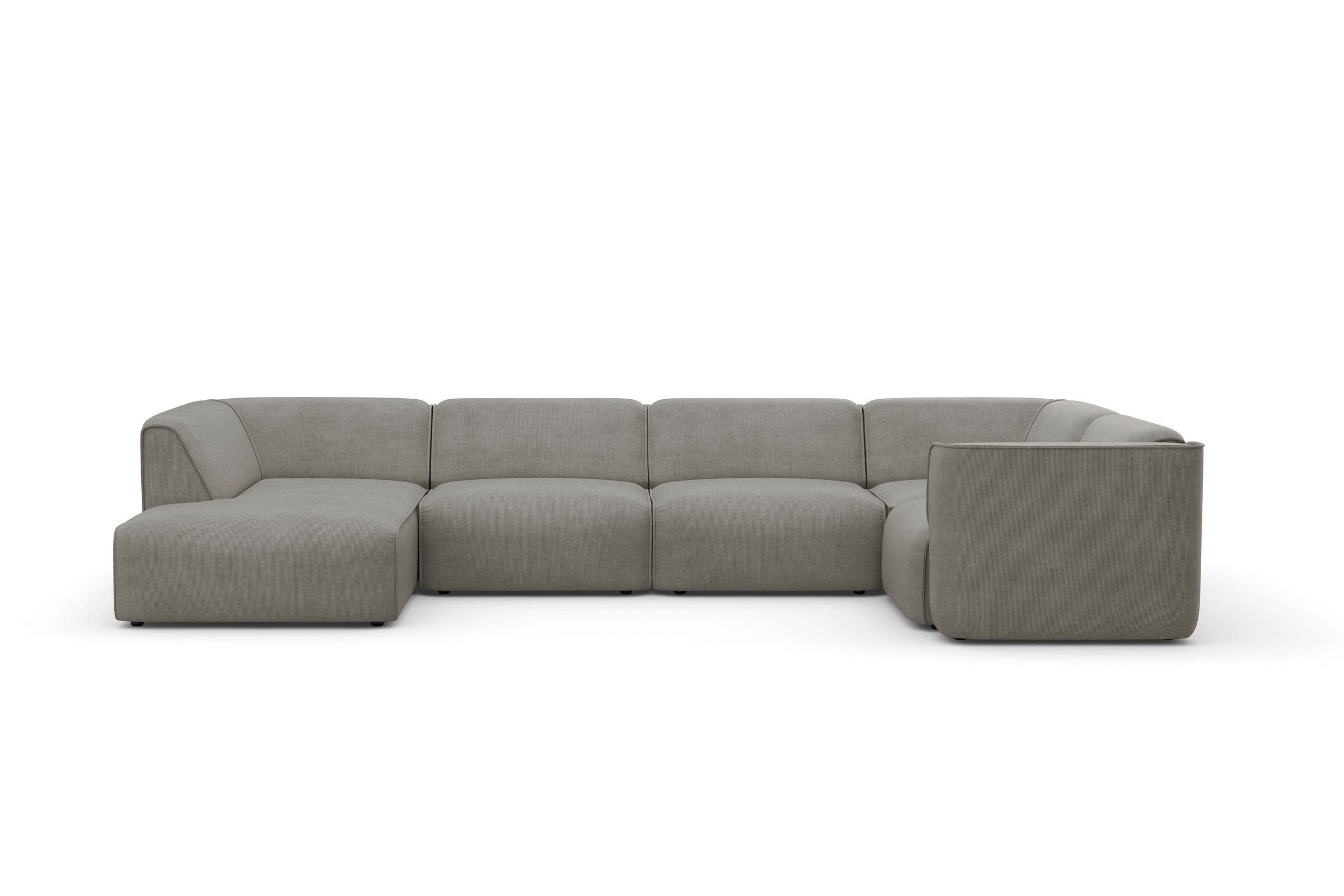 RAUM.ID Wohnlandschaft »Merid U-Form, jederzeit durch Module erweiterbar, B/T/H: 367/206/70 cm«, als Modul oder separat verwendbar, für individuelle Zusammenstellung