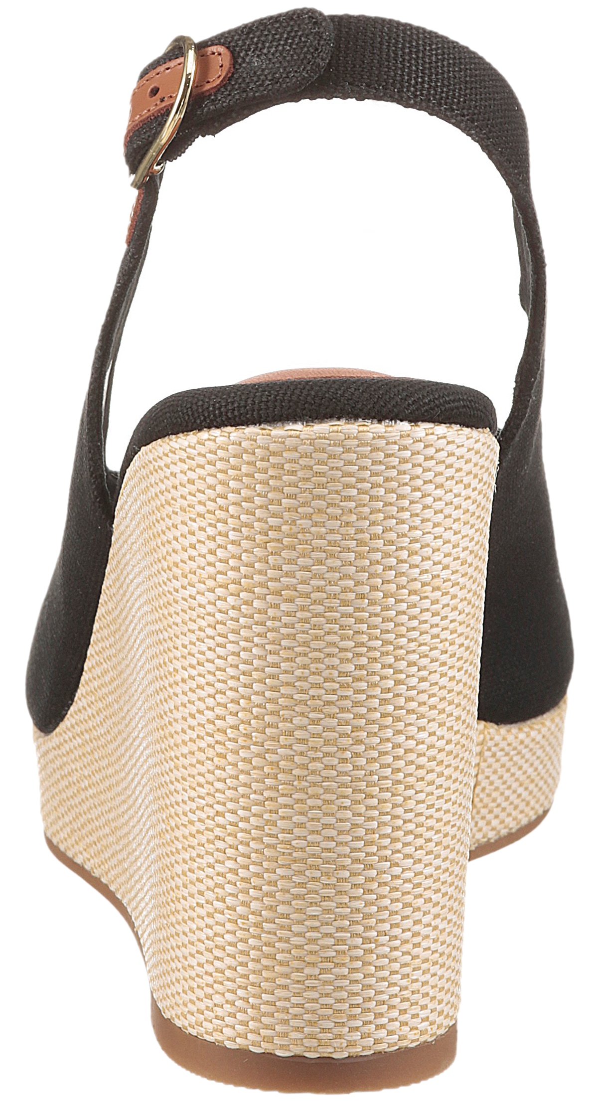 Tommy Hilfiger High-Heel-Sandalette »FLAG HIGH WEDGE ESPAD SLINGBACK«  , Sommerschuh, Partyschuh, Keilsandalette, in schmaler Form