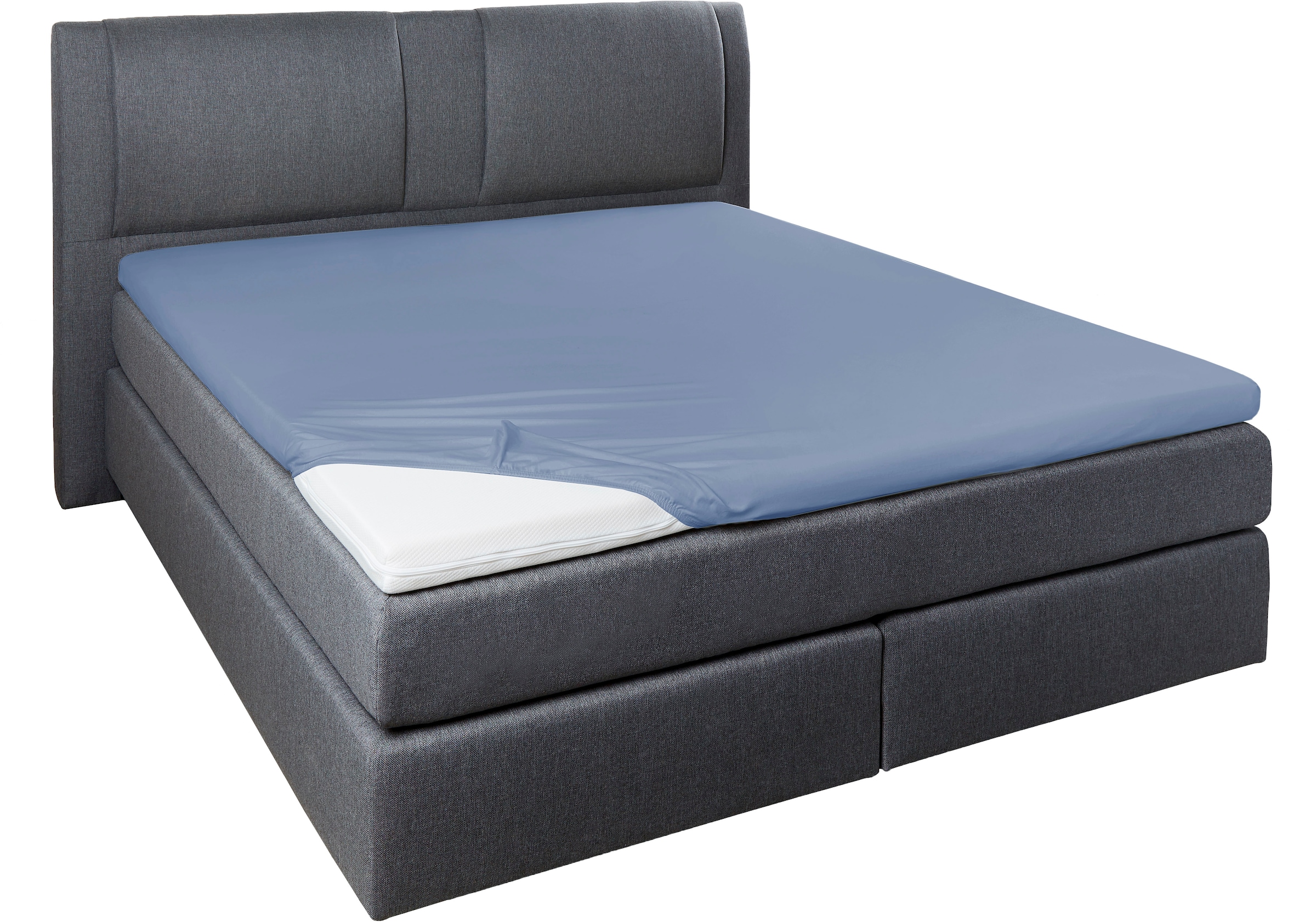 Primera Spannbettlaken »Elasthan-Feinjersey Topper«, Aus 95% gekämmter Baumwolle und 5% Elastan