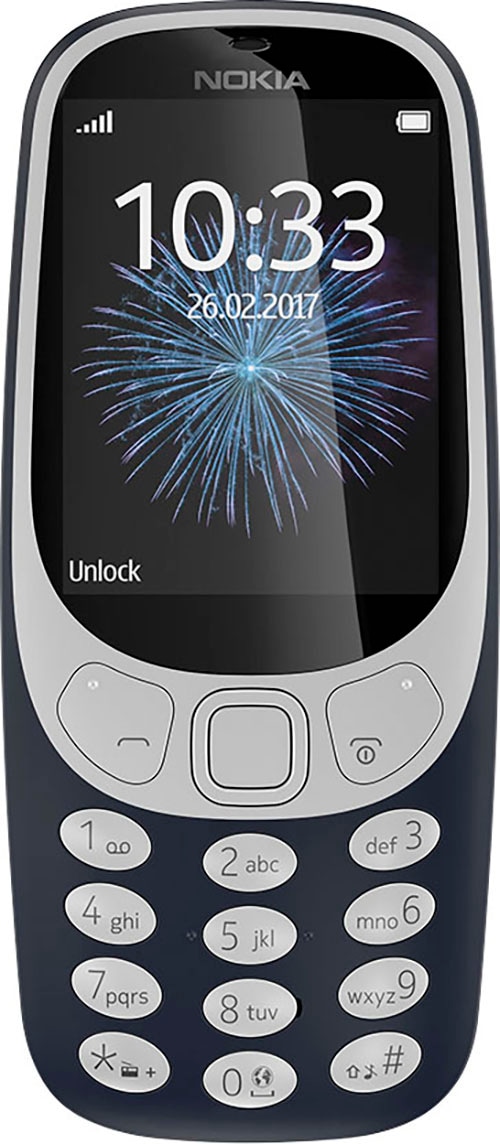 Nokia Handy »3310«, XXL GB Zoll, 3 6,1 | Blau, MP Jahre ➥ UNIVERSAL 16 cm/2,4 Kamera 2 Garantie Speicherplatz