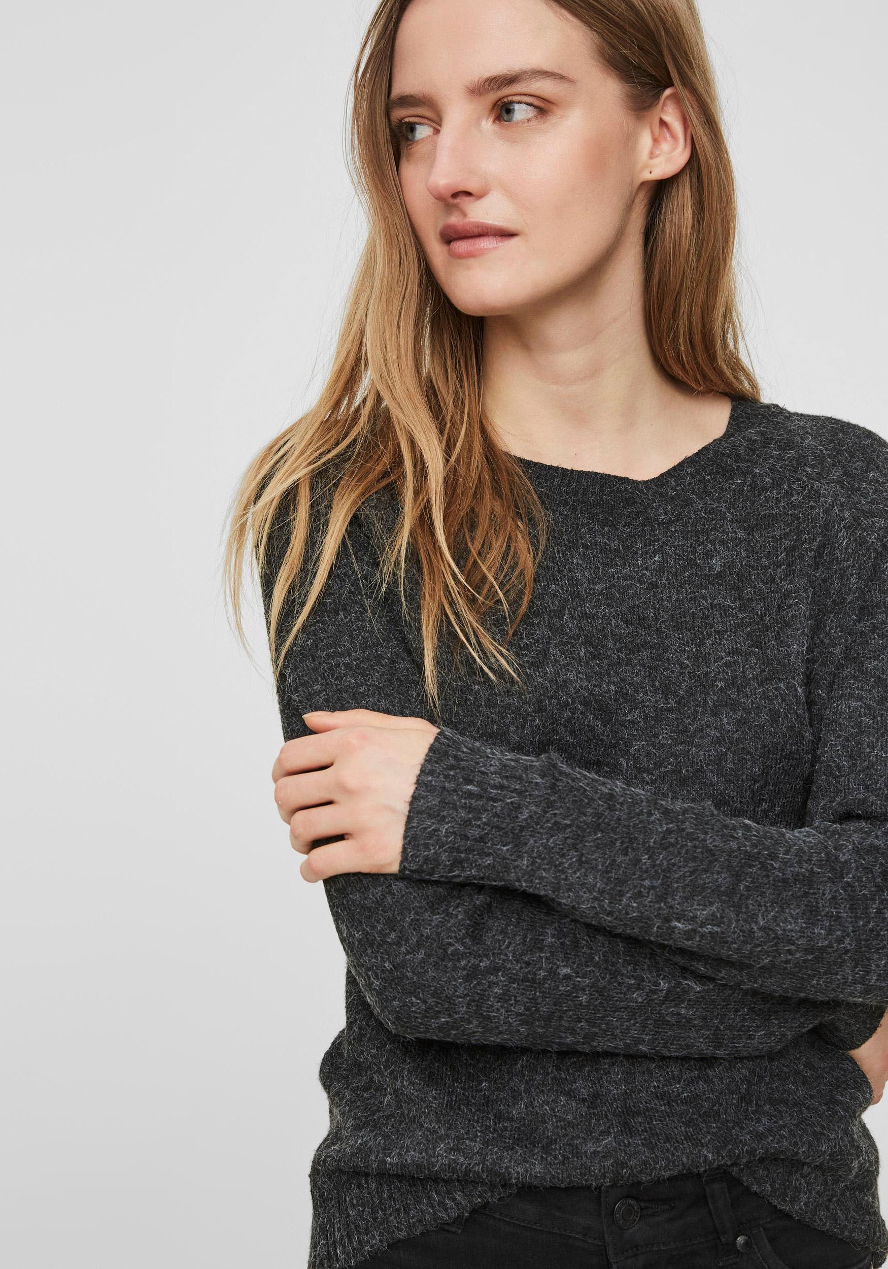 Vero Moda Rundhalspullover »VMDOFFY«, in melierter Optik