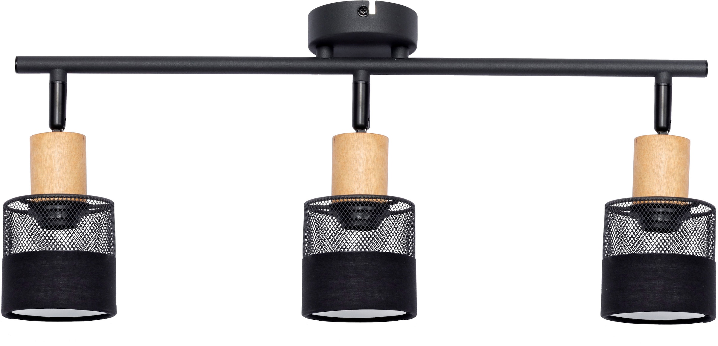 Places of Style LED Deckenspot »Acate«, 3 flammig, Leuchtmittel E14 | ohne Leuchtmittel, 3-stufen schaltbar, Kopf verstellbar, Dimmbar über Wandschalter