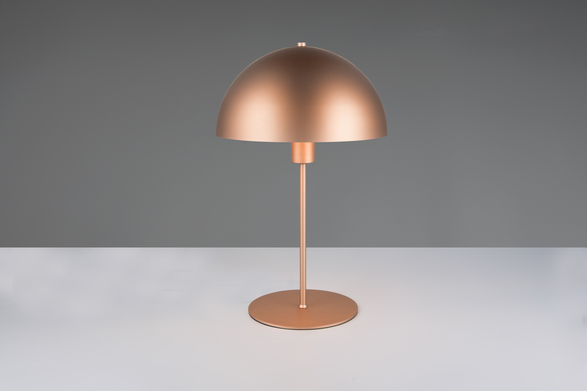 TRIO Leuchten Schreibtischlampe »NOLA, exkl. 1x E27 max 40W, Tischlampe mit Schnurschalter Höhe 45cm« E27 1 Stk. warmweiß - kaltweiß Ø 30cm, Nachttischlampe, 180cm Anschlusskabel, Leuchtmittel wechselbar