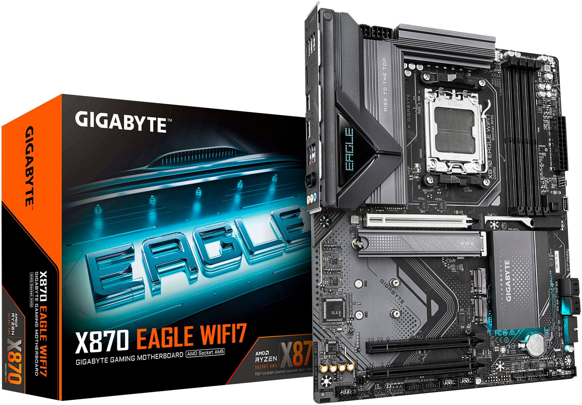 Mainboard »X870 EAGLE WIFI7 Mainboard - Unterstützt AMD Ryzen 9000 CPUs, 14+2+2 P«