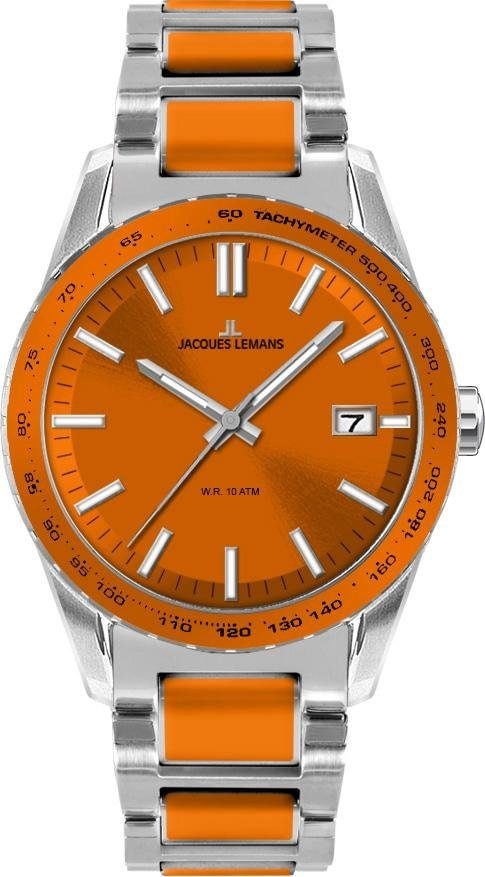 Quarzuhr »Liverpool, 1-2060L«, Armbanduhr, Herrenuhr, Datum, bicolor, Tachymeterskala