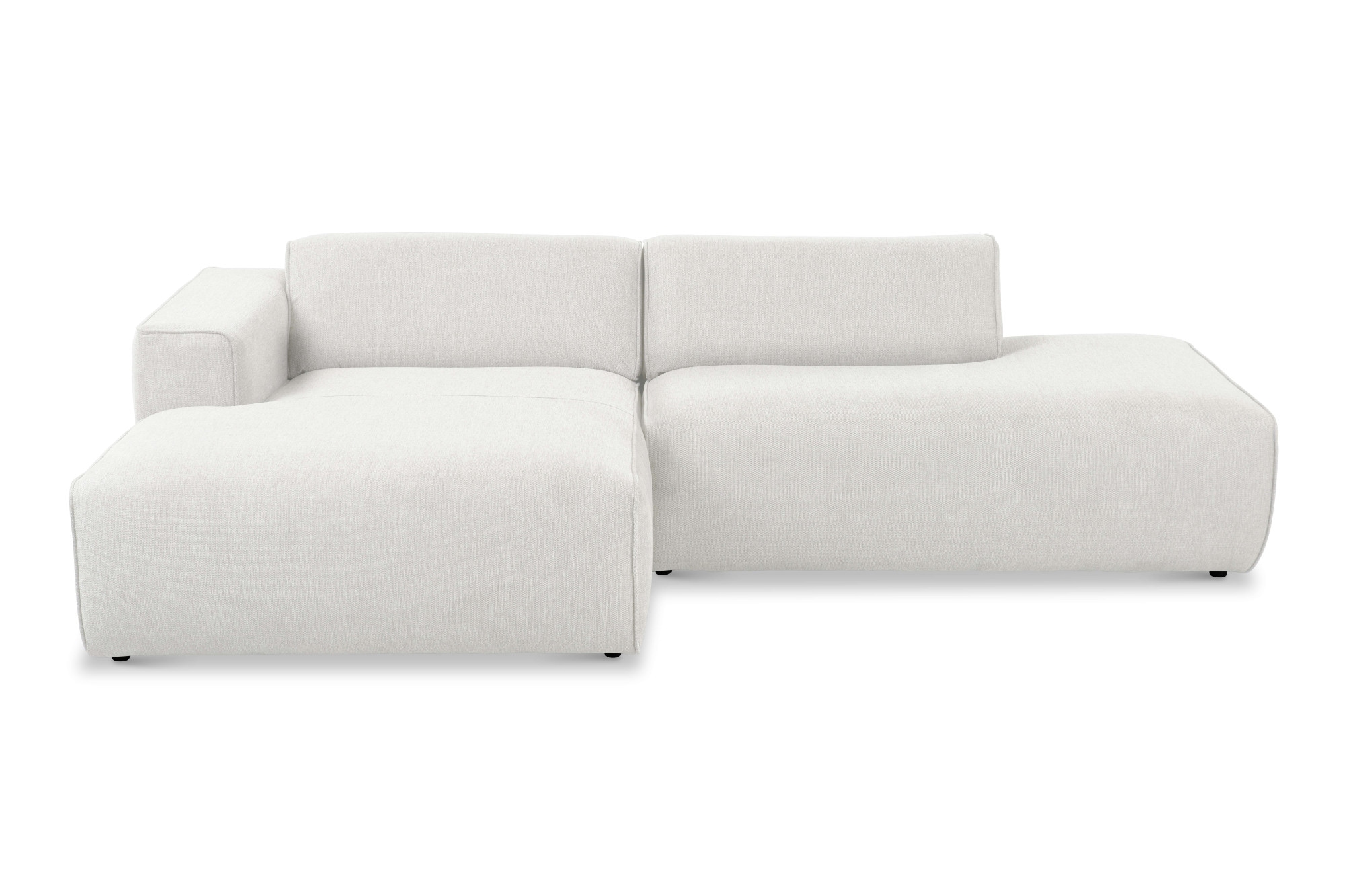 andas Ecksofa »Noord mit Kedernaht, Breite 227 cm«, mit Kedernaht, Breite 227 cm, Cord, Struktur, Webstoff