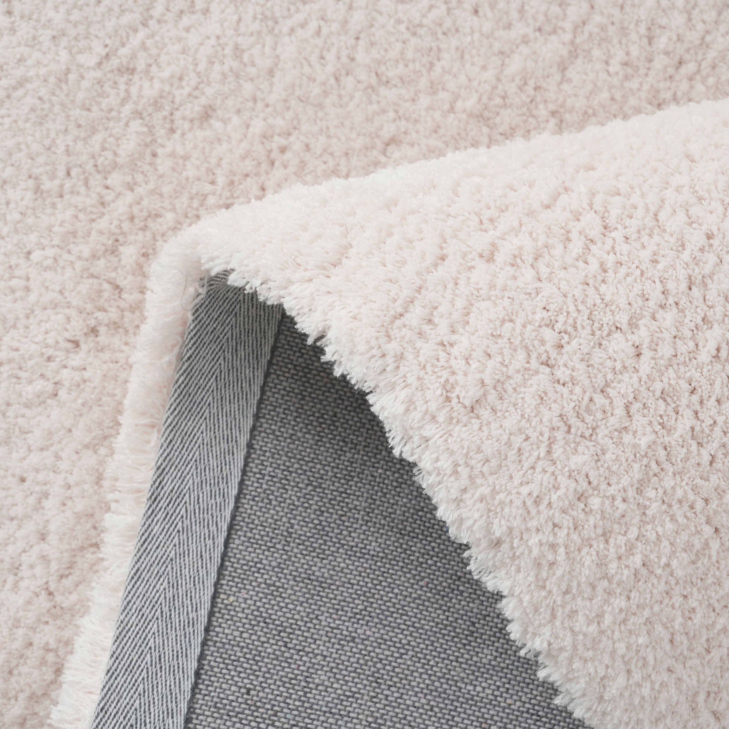 my home Hochflor-Bettumrandung »Microfaser Teppich Magong, besonders weich, sehr feiner Flor«, (3 tlg.), uni, einfarbiger Bettvorleger, Läufer-Set, Schlafzimmer, Kinderzimmer