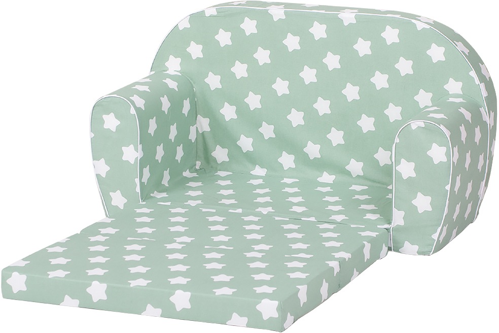 Knorrtoys® Sofa »Green White Stars«, für Kinder; Made in Europe