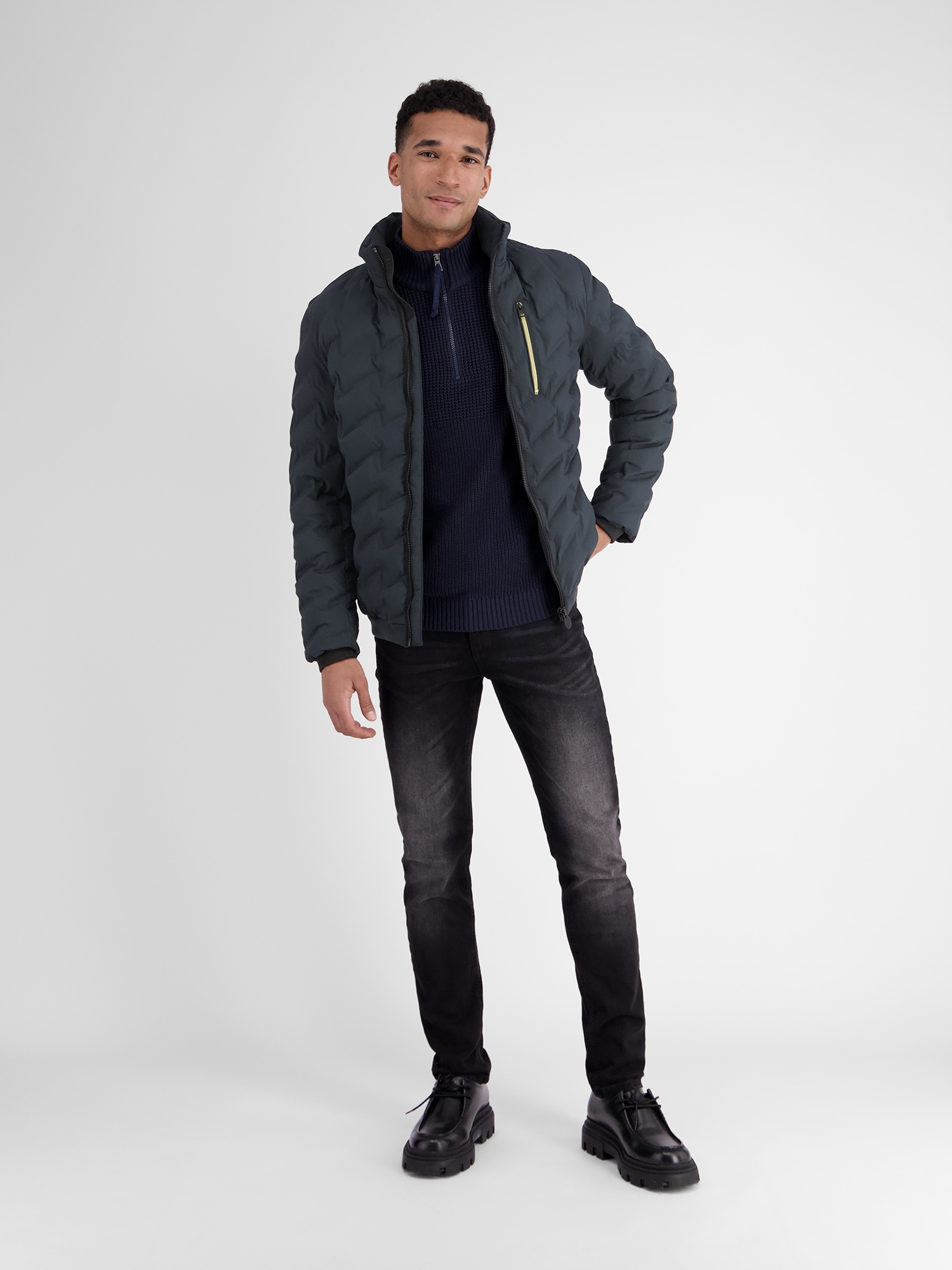 LERROS Outdoorjacke »Sportive Funktions-Steppjacke für Herren« mit Kapuze