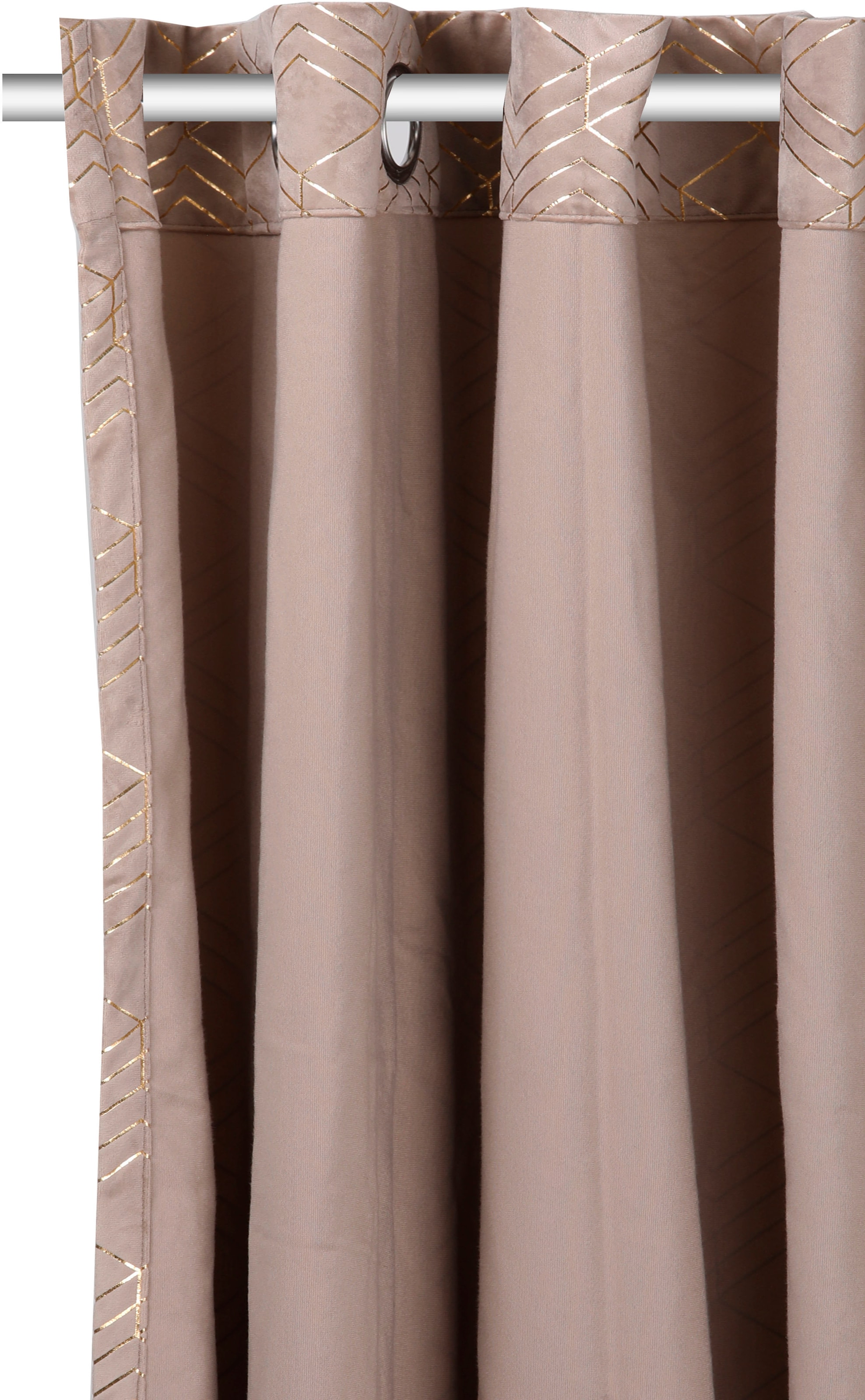 my home Vorhang »Velvet Foil«, (2 St.), Samt online kaufen