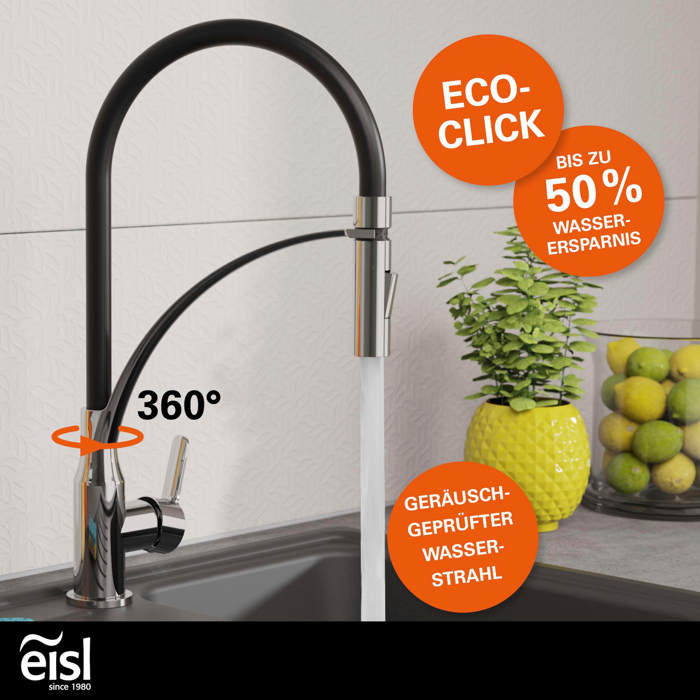 Eisl Spültischarmatur »CARNEO« energiesparender Cold-Start, wassersparender Eco-Click, Verbrühschutz
