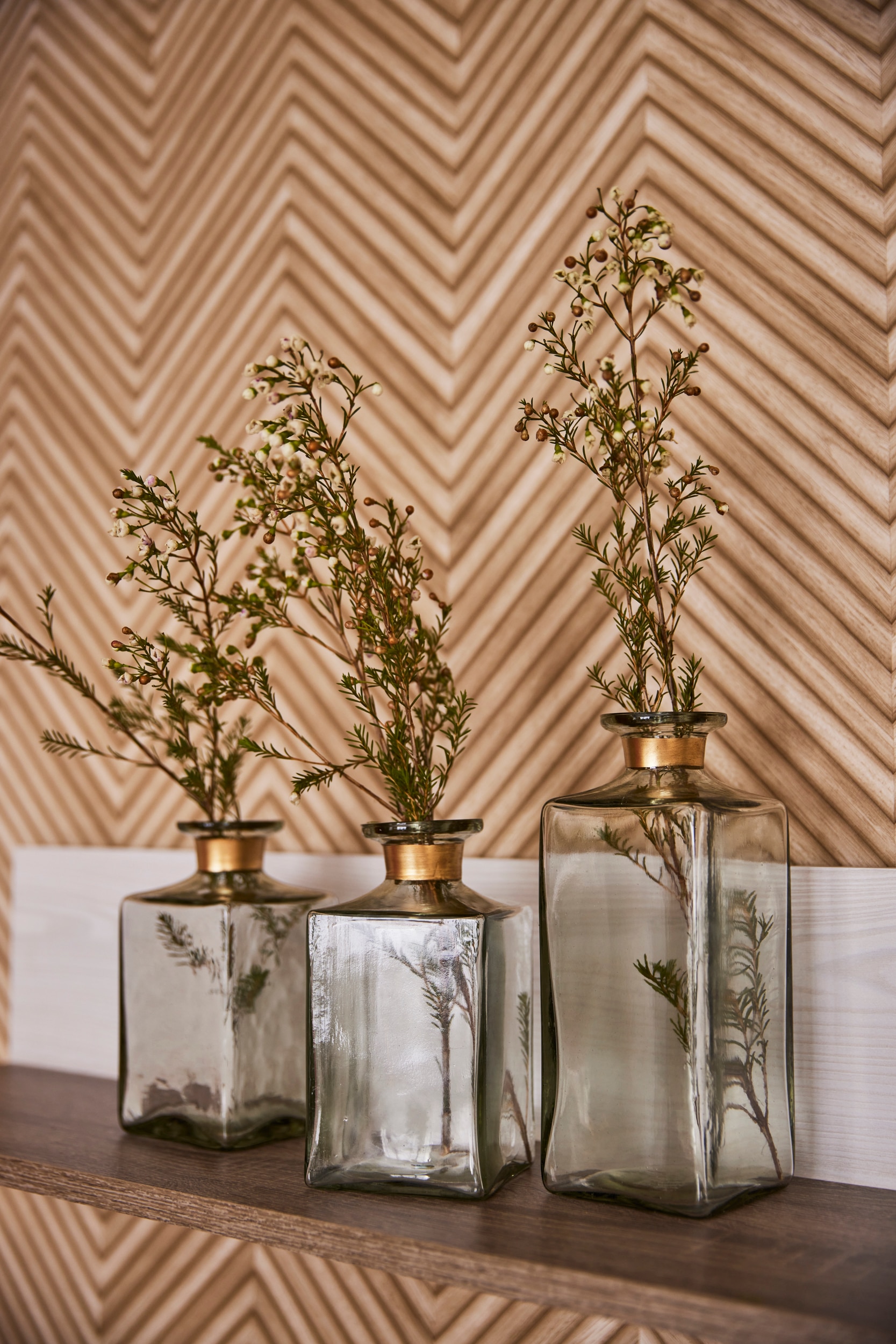 AM Design Dekovase »aus klarem Glas«, ideal für kleine Blumenarrangements oder Einzelblüten