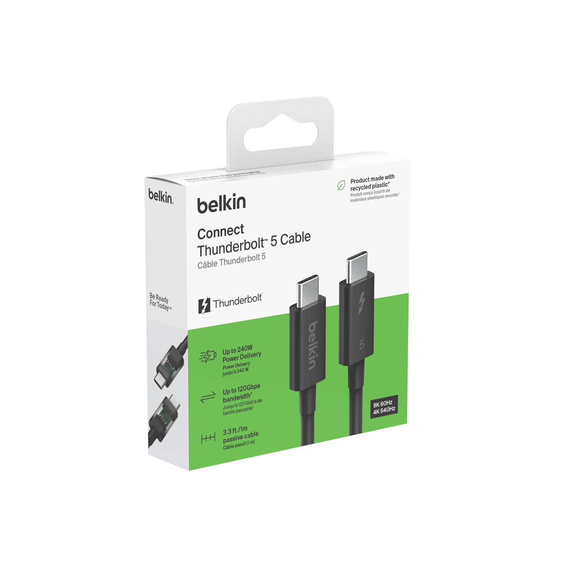 Belkin USB-Kabel »Connect Thunderbolt 5-Kabel 80 Gbit/s (240 W)« USB-C 100 cm