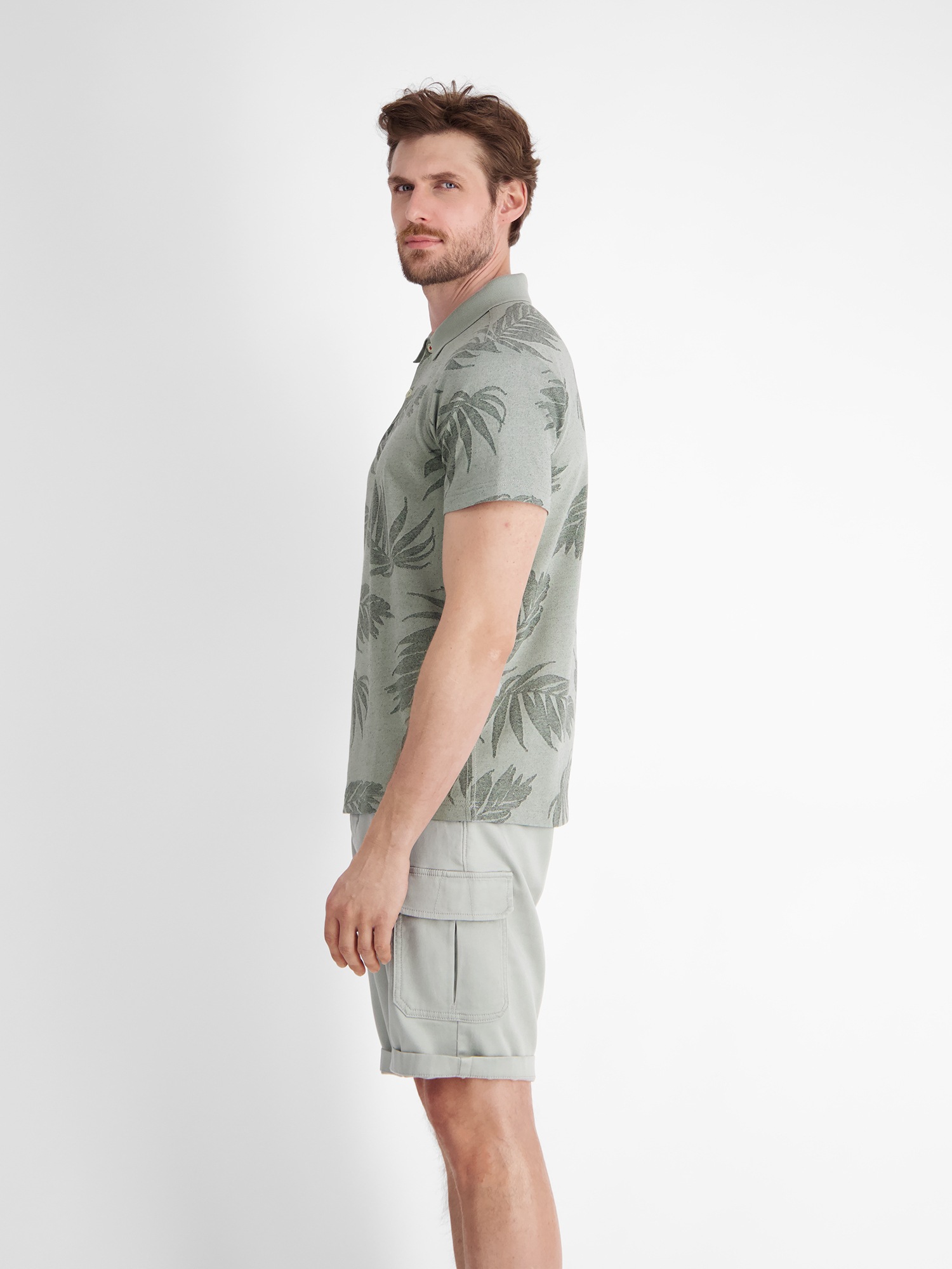 LERROS Poloshirt »LERROS Jacquard Poloshirt für Herren«