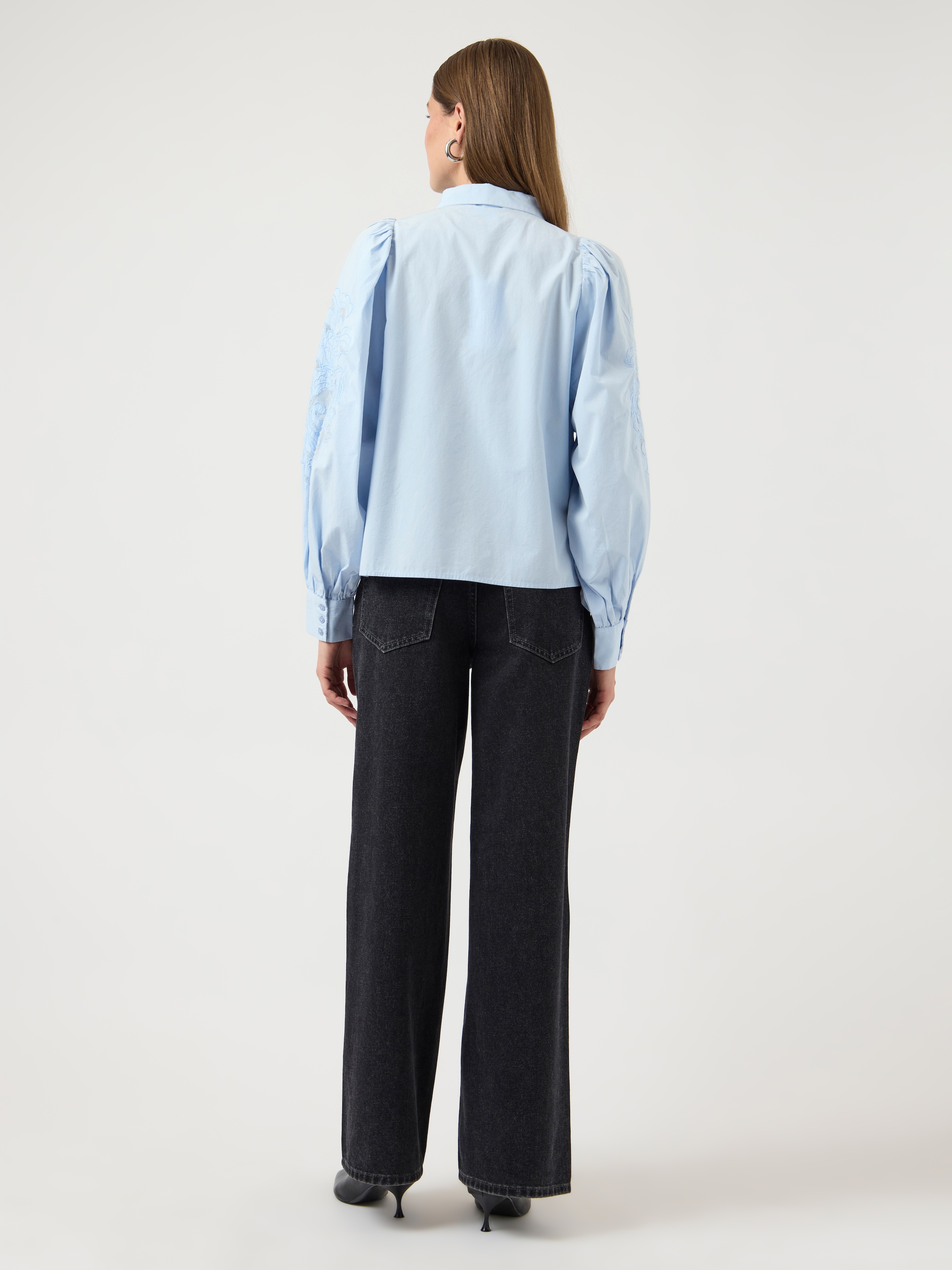 Y.A.S Spitzenbluse »YASZIMIA LS SHIRT S. NOOS«