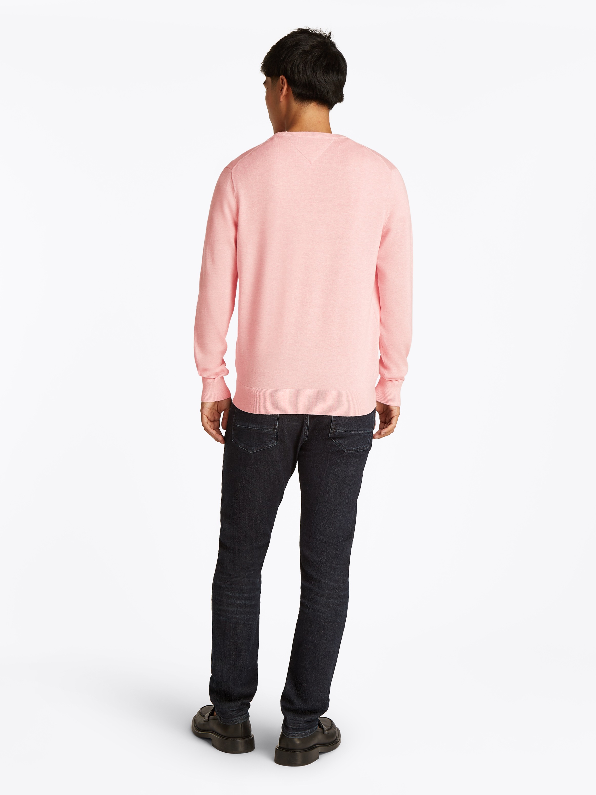 Tommy Hilfiger Rundhalspullover »ESSENTIAL COTTON CREW NECK«, 100% Baumwolle Crewneck Regular Fit Premium Mode