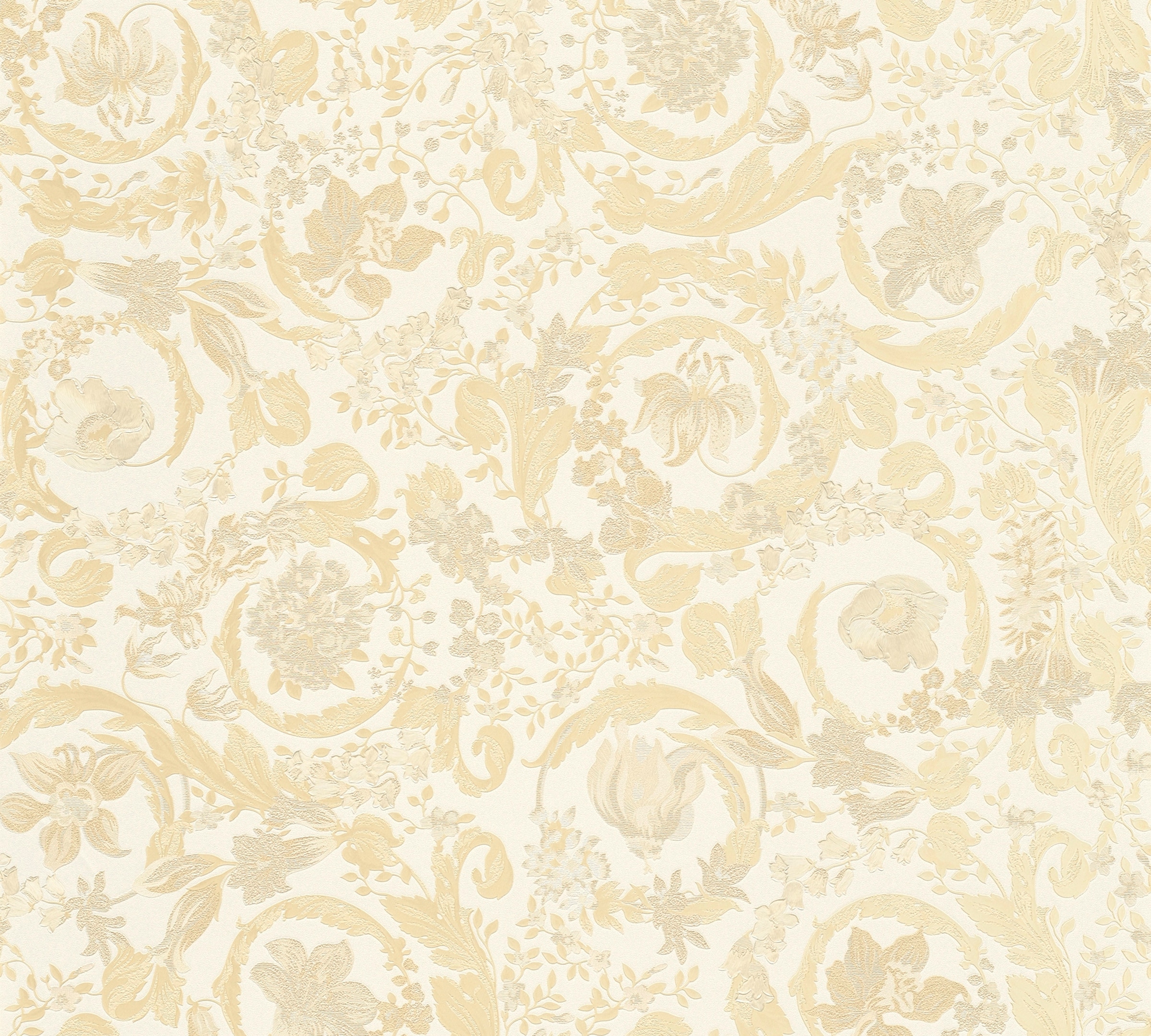 Vliestapete »Wallpaper Versace 5 Floral«, leicht glänzend, Designertapete