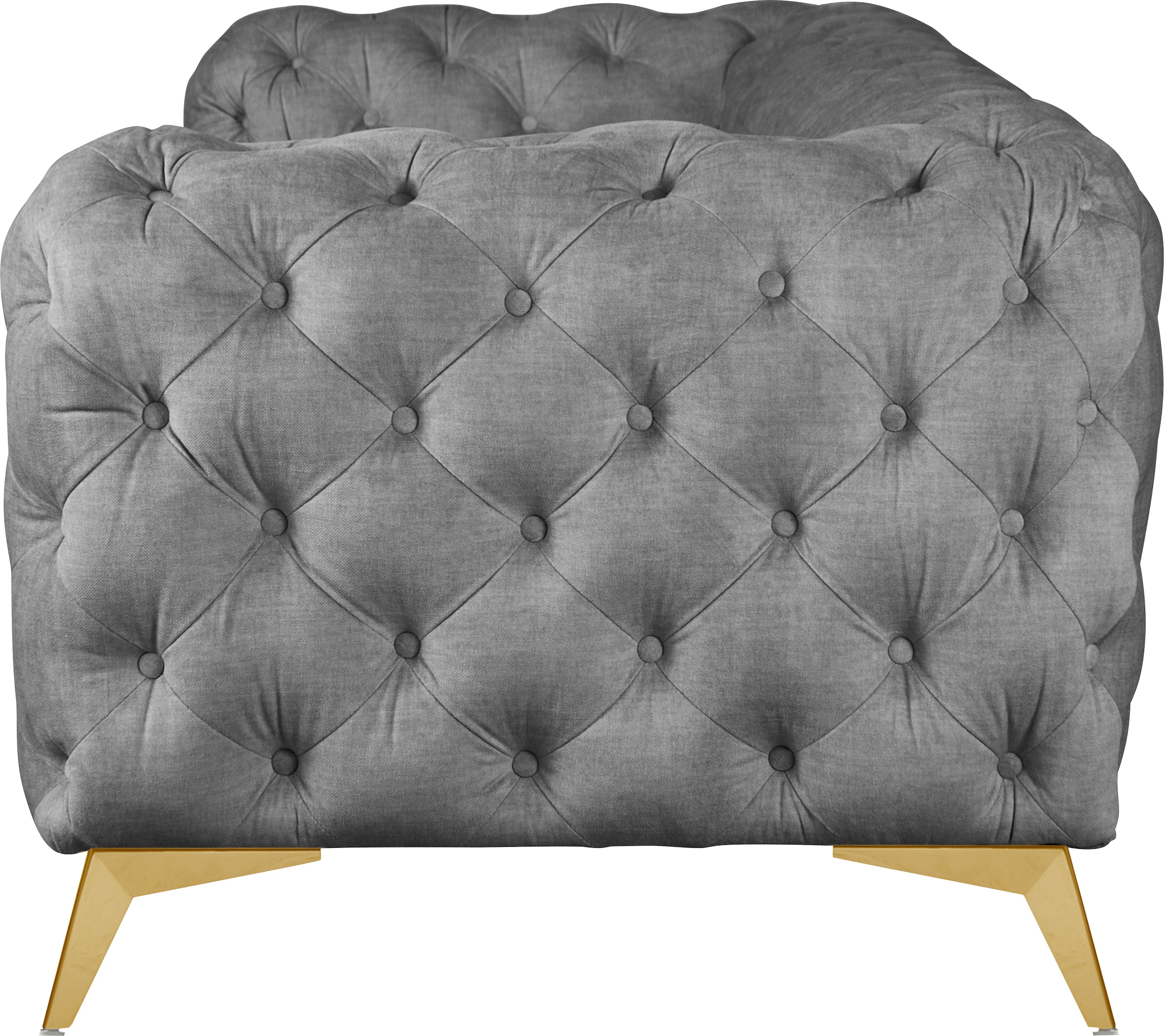 Leonique Chesterfield-Sofa »Glynis«, aufwändige Knopfheftung, moderne Chesterfield Optik, Fußfarbe wählbar