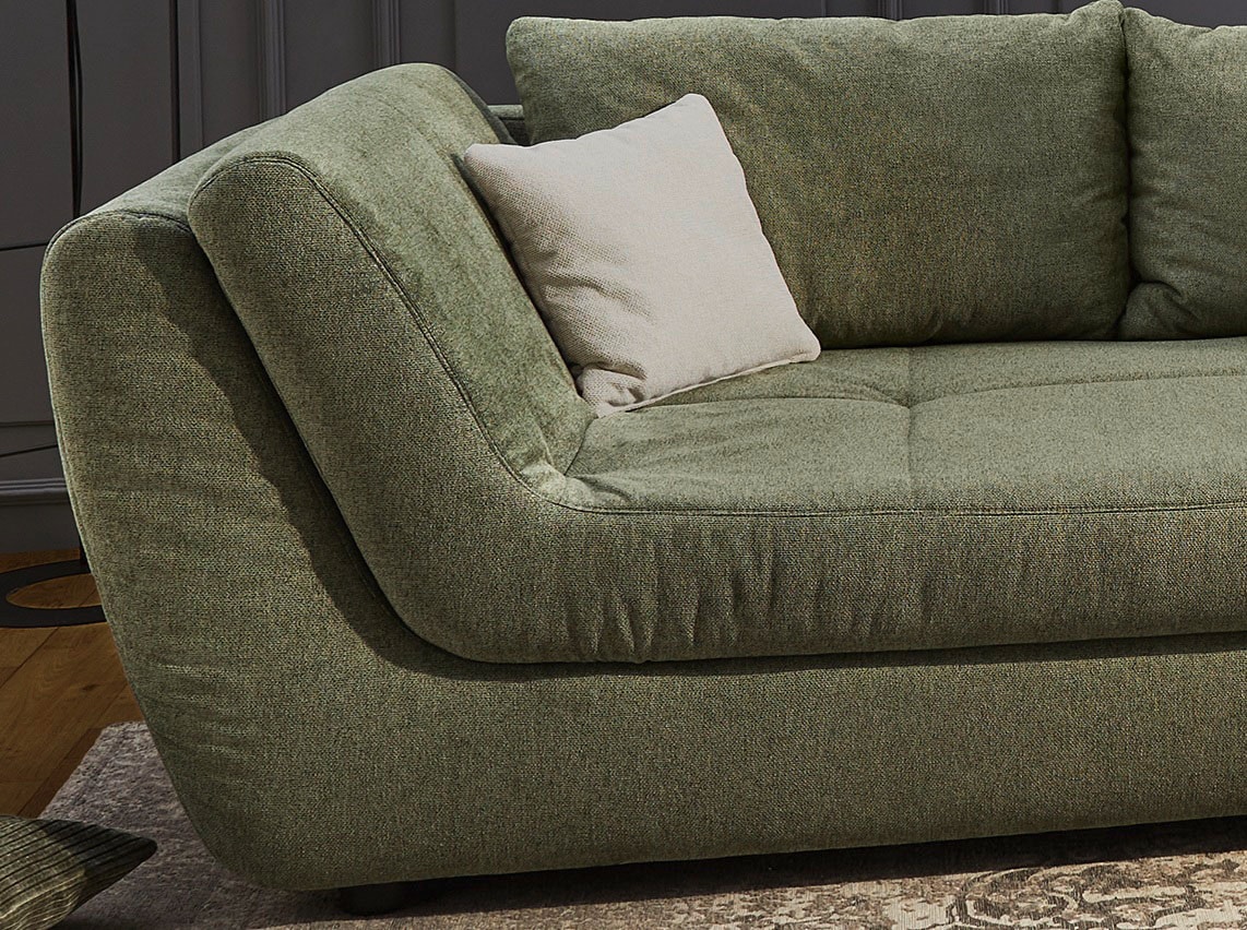 Jockenhöfer Gruppe Ecksofa »Rascasse, L-Form, Rampenotik im modernen Design«, alle Kissen inklusive, rechts oder links montierbar, XXL-Breite: 322cm