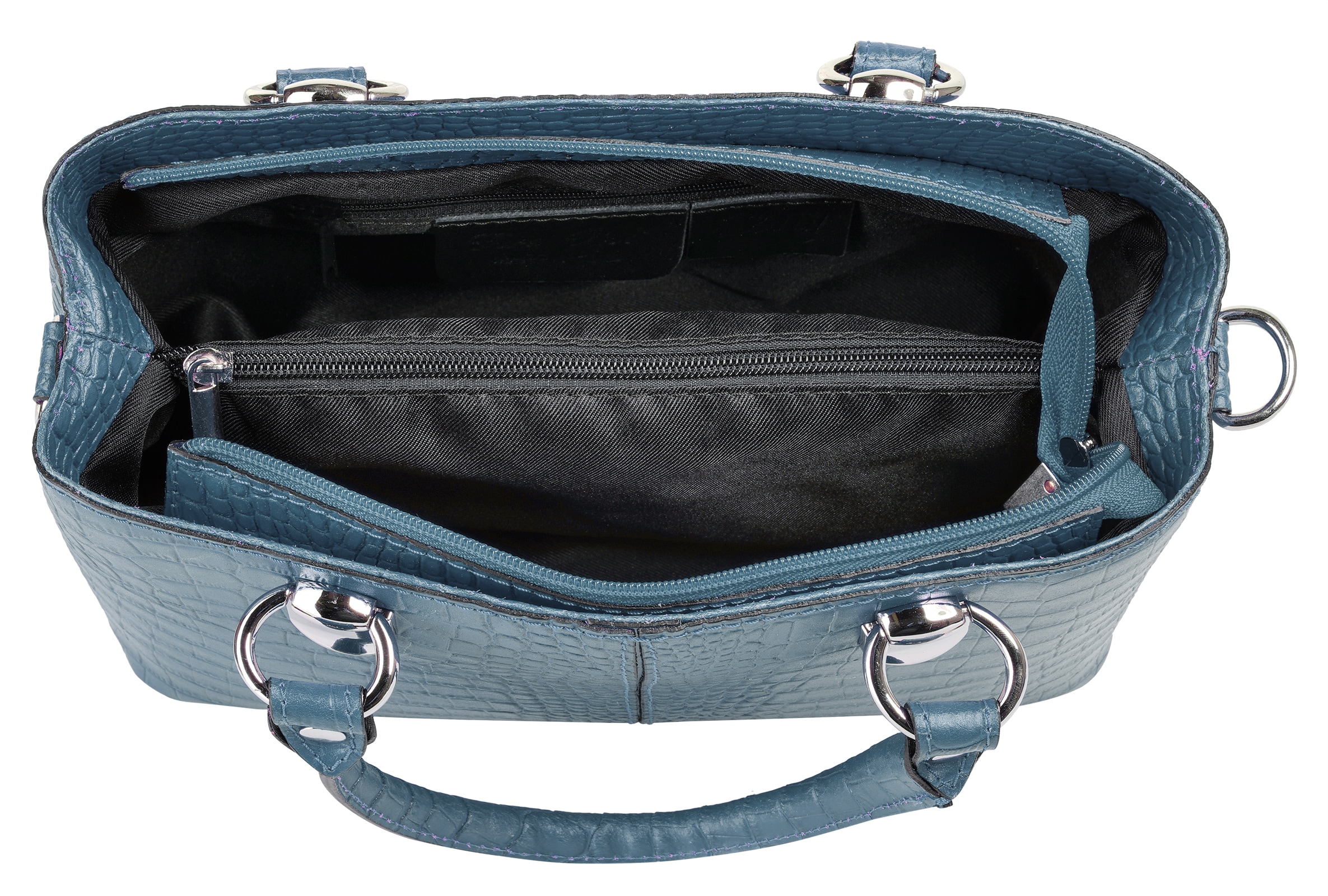 Cluty Umhängetasche echt Leder, Made in Italy