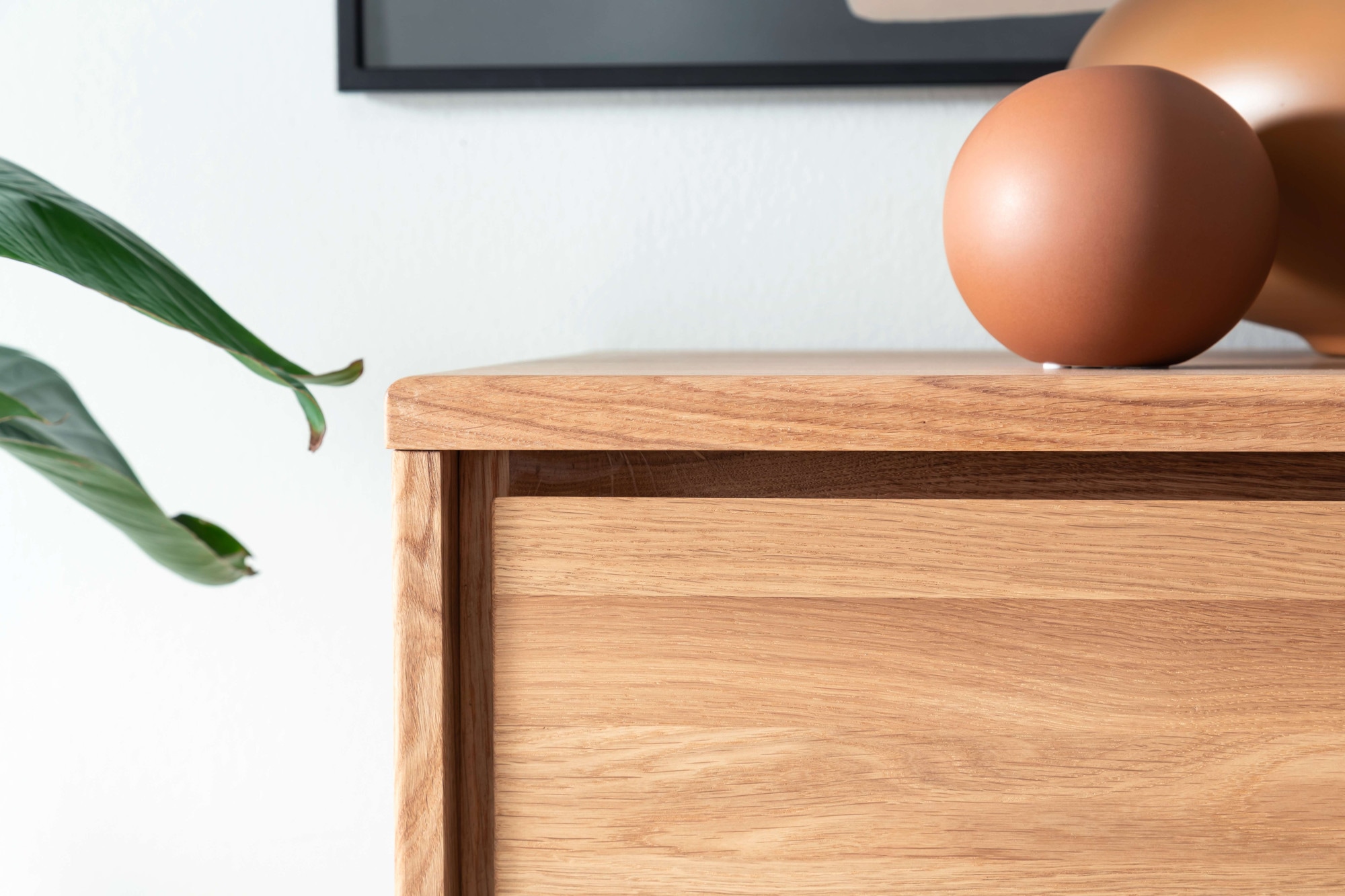 Home affaire Schubkastenkommode »Zetra Schubladenschrank, 3x Schublade/3x Tür mit Soft-Close-Function«, Fertig montiert, Eiche Massivholz, Breite 130 cm