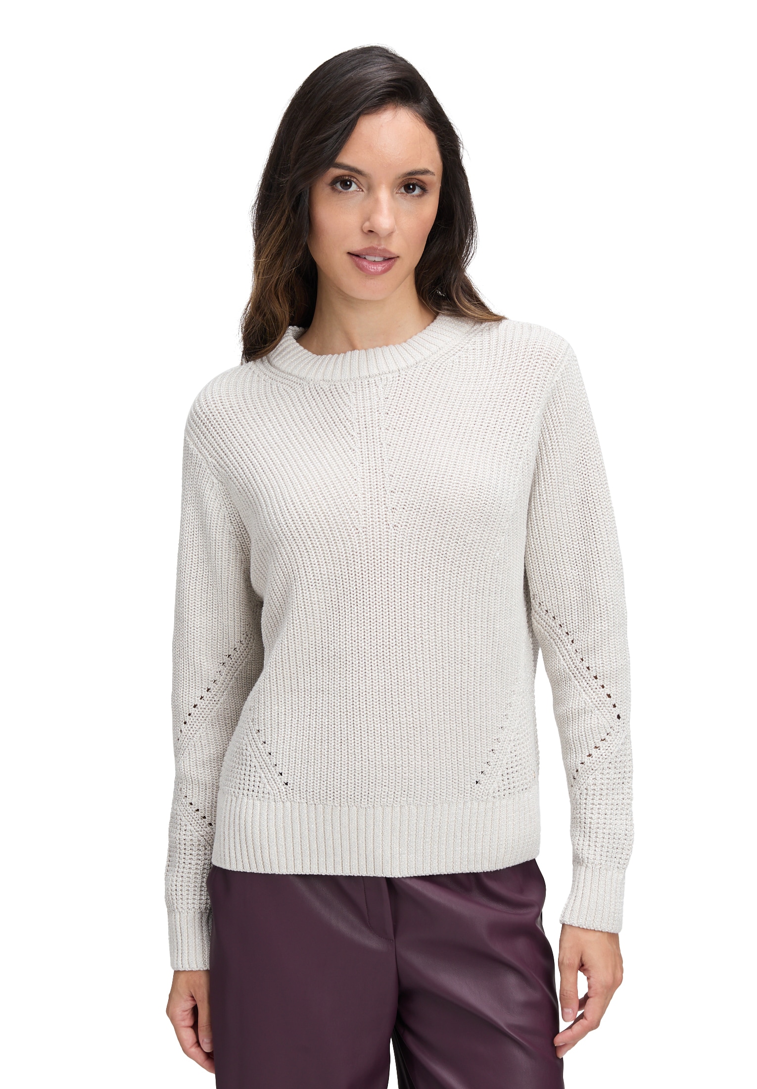 Betty&Co Strickpullover »Strickpullover mit Lurexfaden«