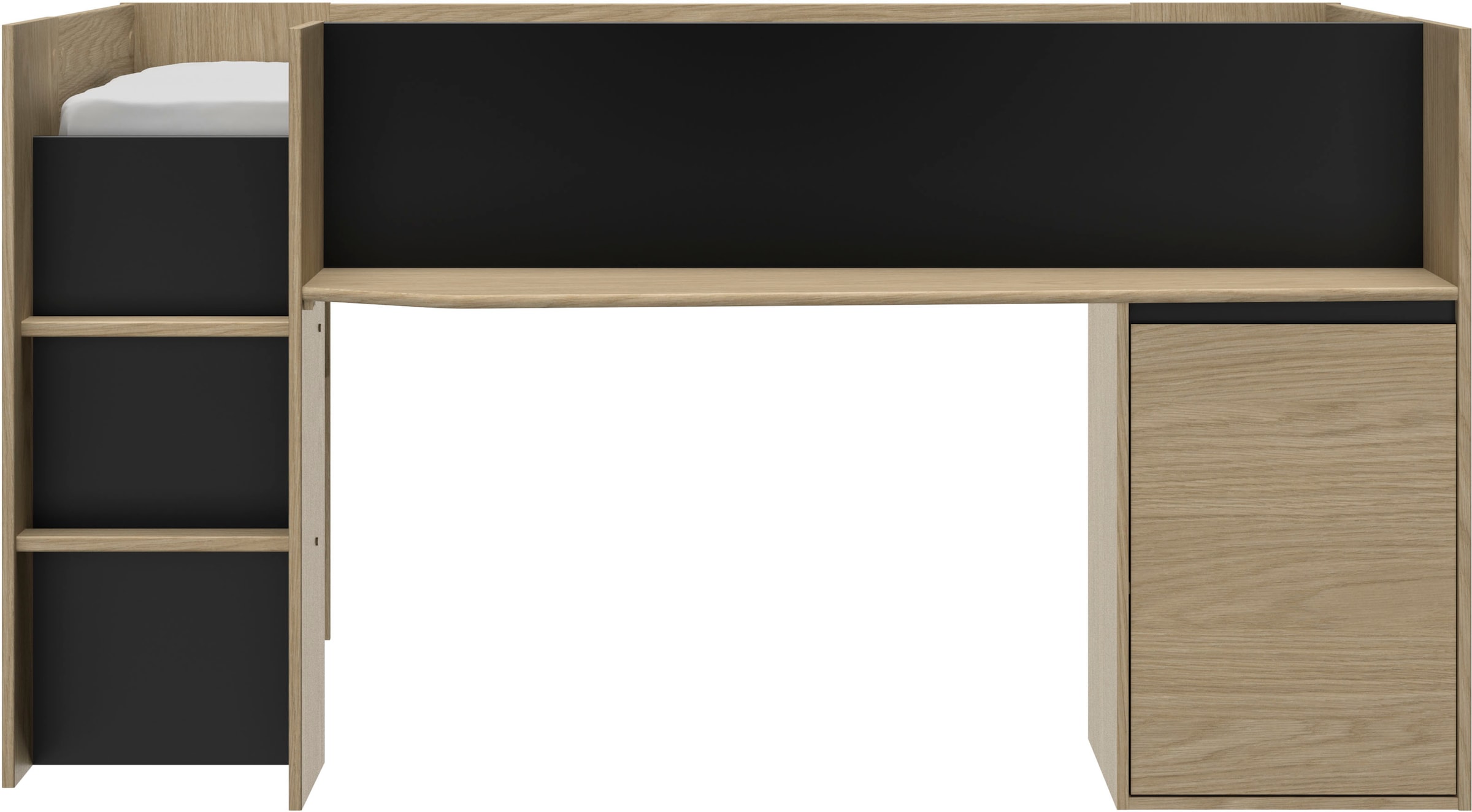 Gami Schlafzimmer-Set »NAEL SET N°2 4tlg« Set, 4 Stk. tlg. Praktisches Bett und sehr geräumigem Stauraum