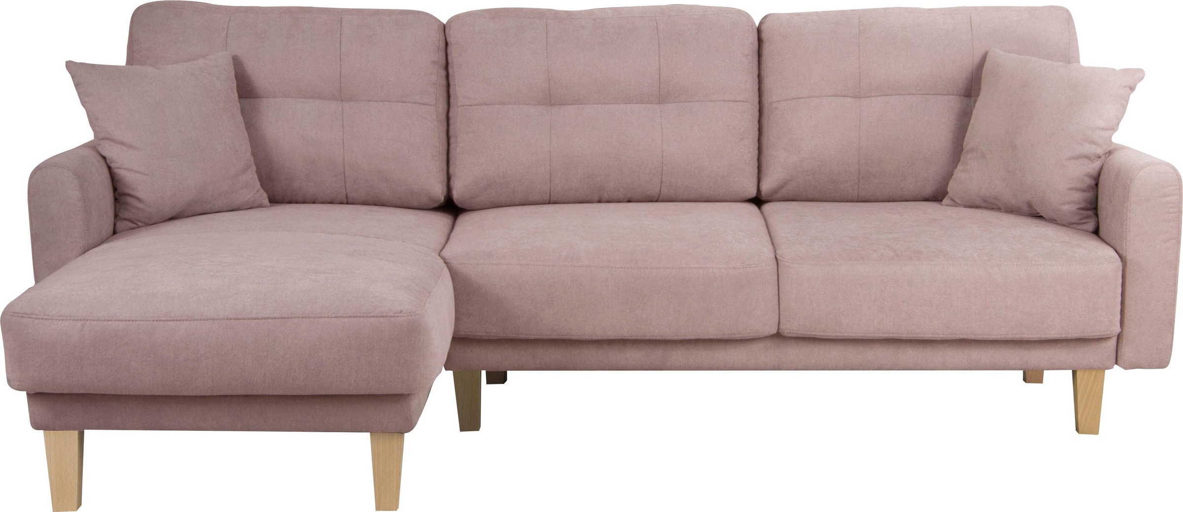 Home affaire Ecksofa »TRIPLO optionale Schlafsofa mit Bettkasten, Maße B/T/H: 234/164/89 cm«, L-Form wahlweise mit Bettfunktion - Liegefläche 132x210 cm