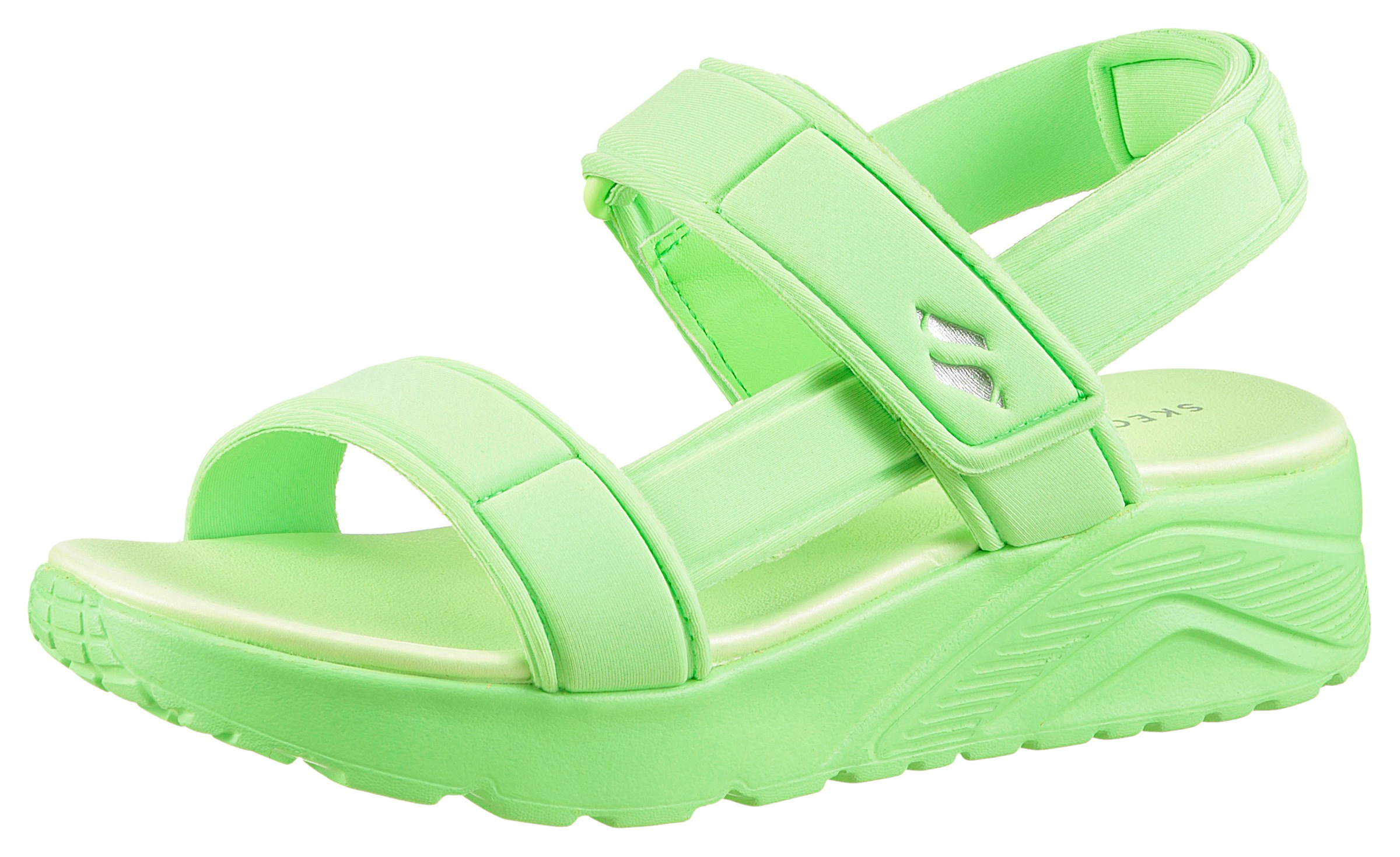 Skechers Sandale »UNO LITE SANDAL«  Sommerschuh mit Plateausohle, Größenschablone zum Download