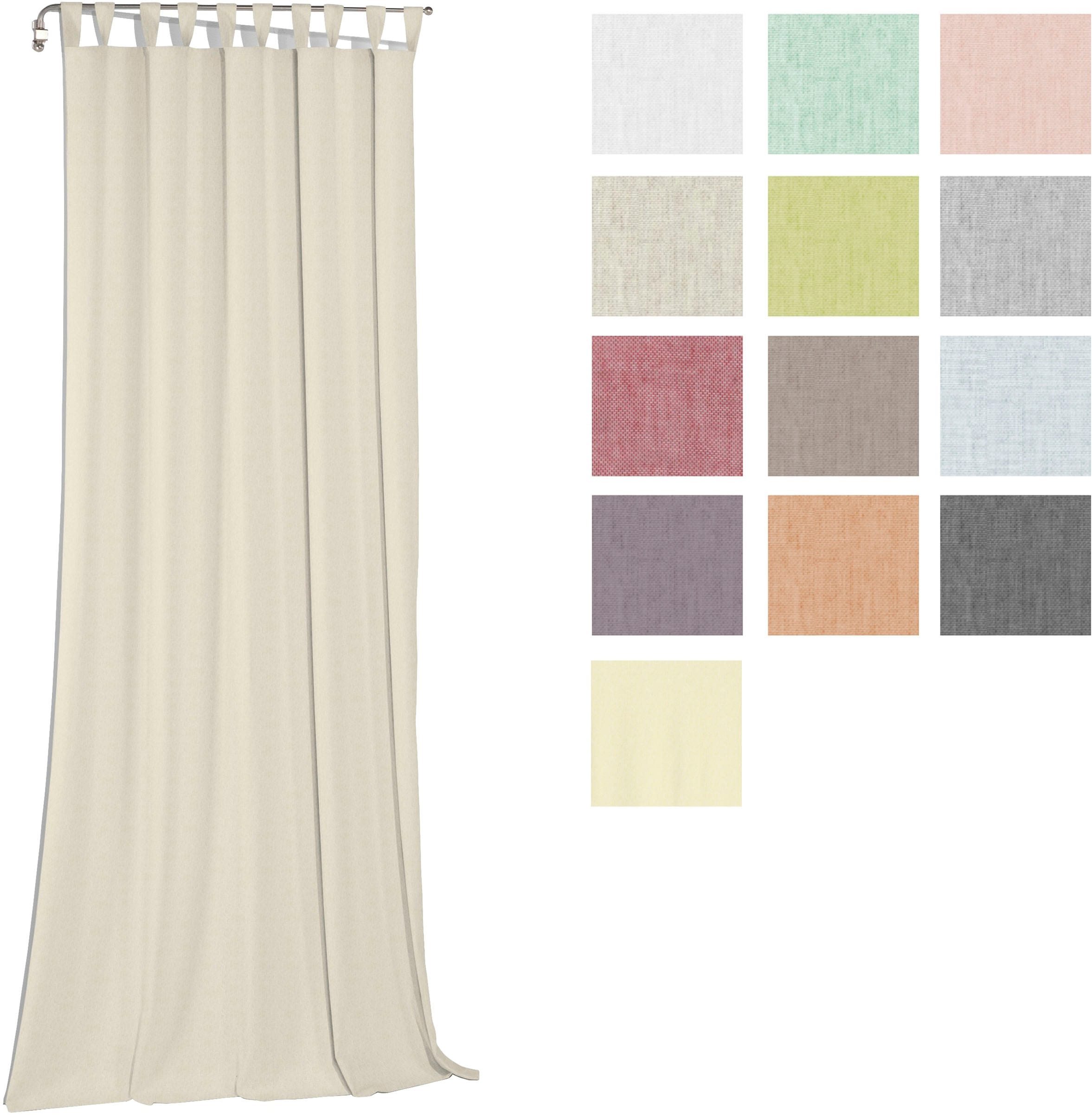 Wirth Vorhang »Sunday« Schlaufen 1 Stk. tlg.