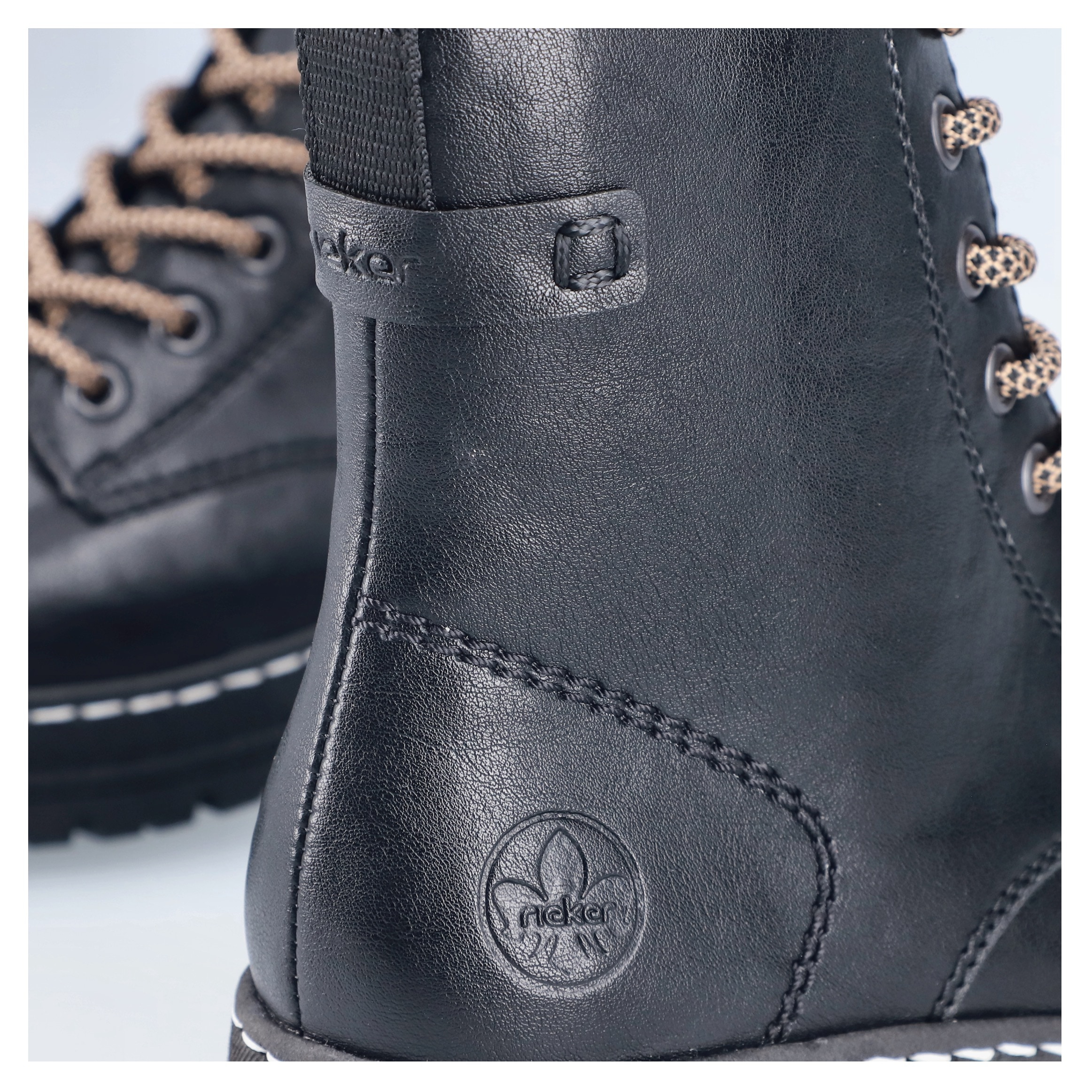 Rieker Schnürstiefelette  Schnürboots, Plateauboots, Profilsohle, mit Innenreißverschluss