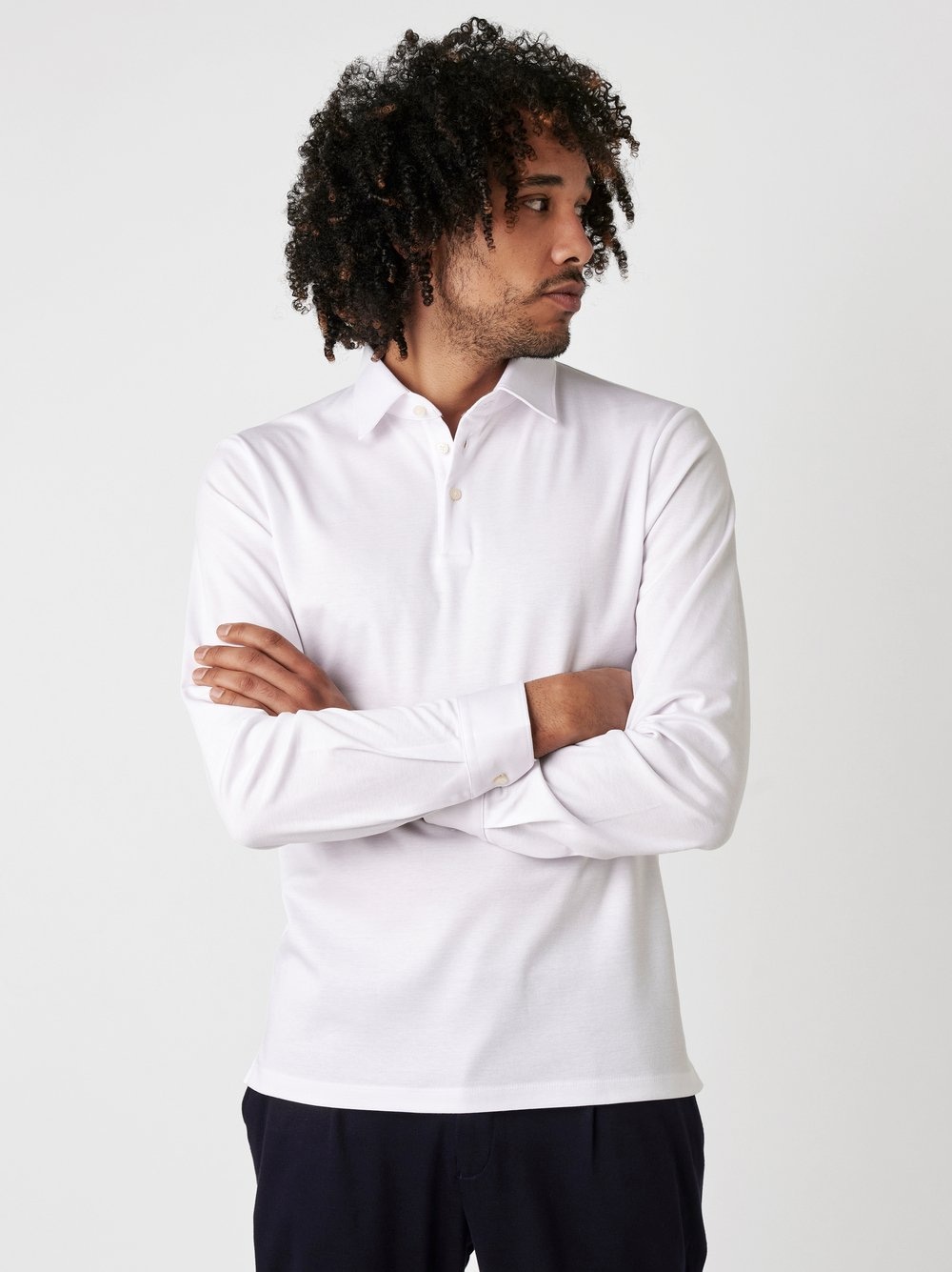 DESOTO Langarm-Poloshirt »Jerseypolo Essential Kent langarm« Flexibler Stretch